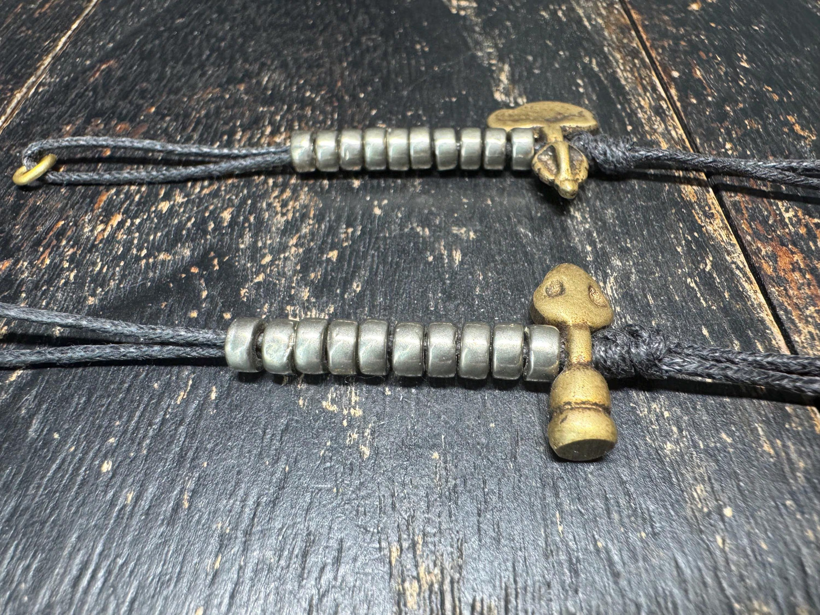 Vintage Tibetan Brass Mala Counter Set | Vajra & Bell Prayer Bead Counter | Bud