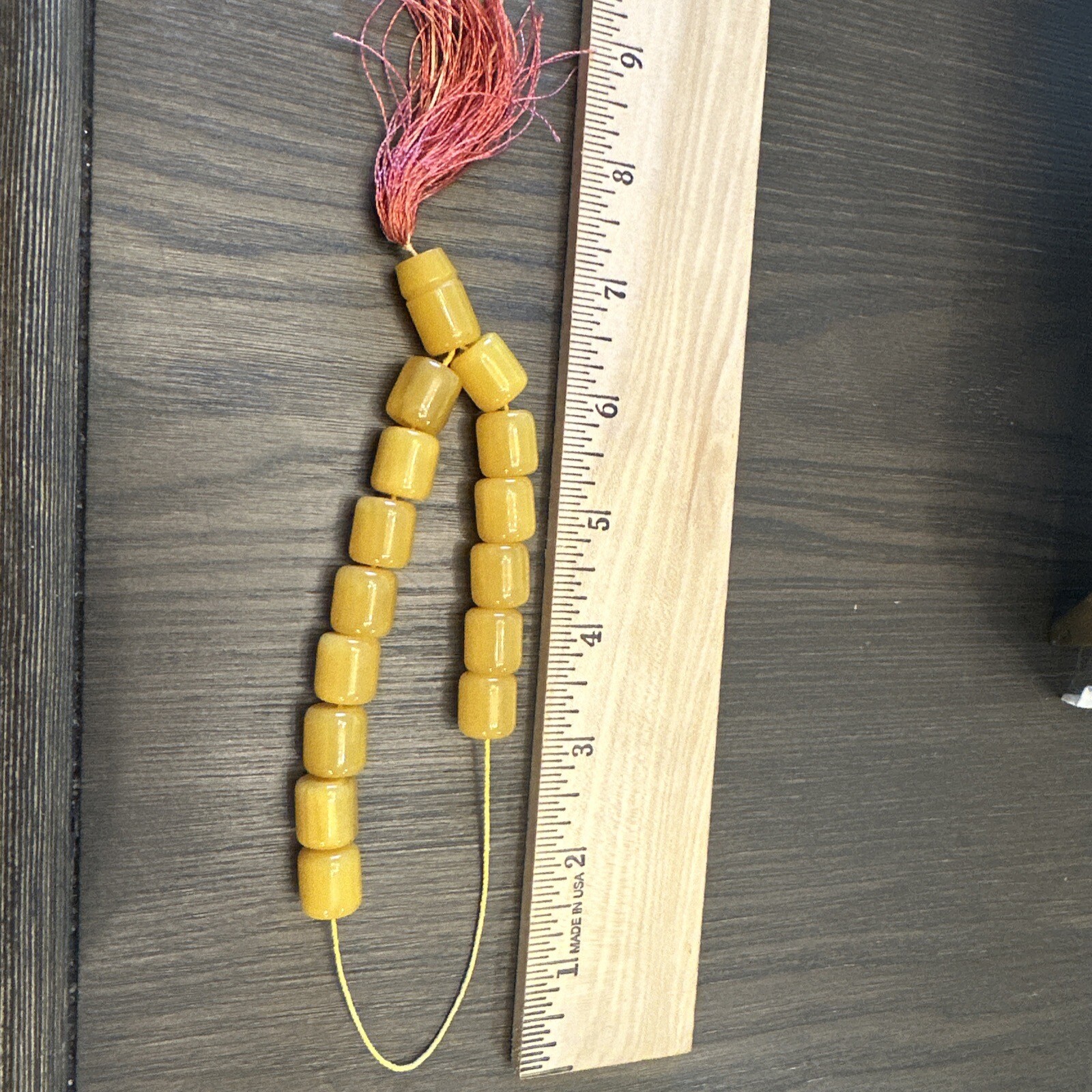 Vintage Butterscotch Bakelite Prayer Beads
