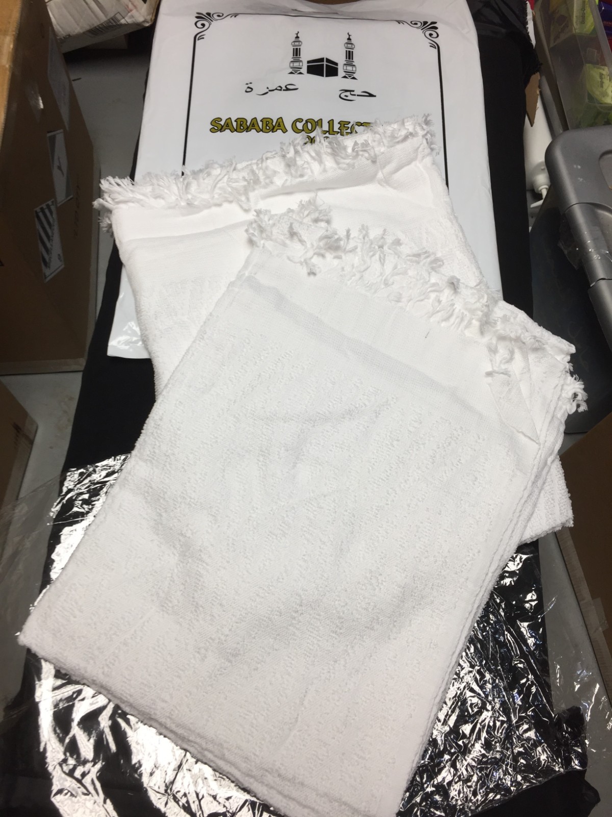 2Pc One set Towel Ihram Hajj Pilgrimage Umrah for adults