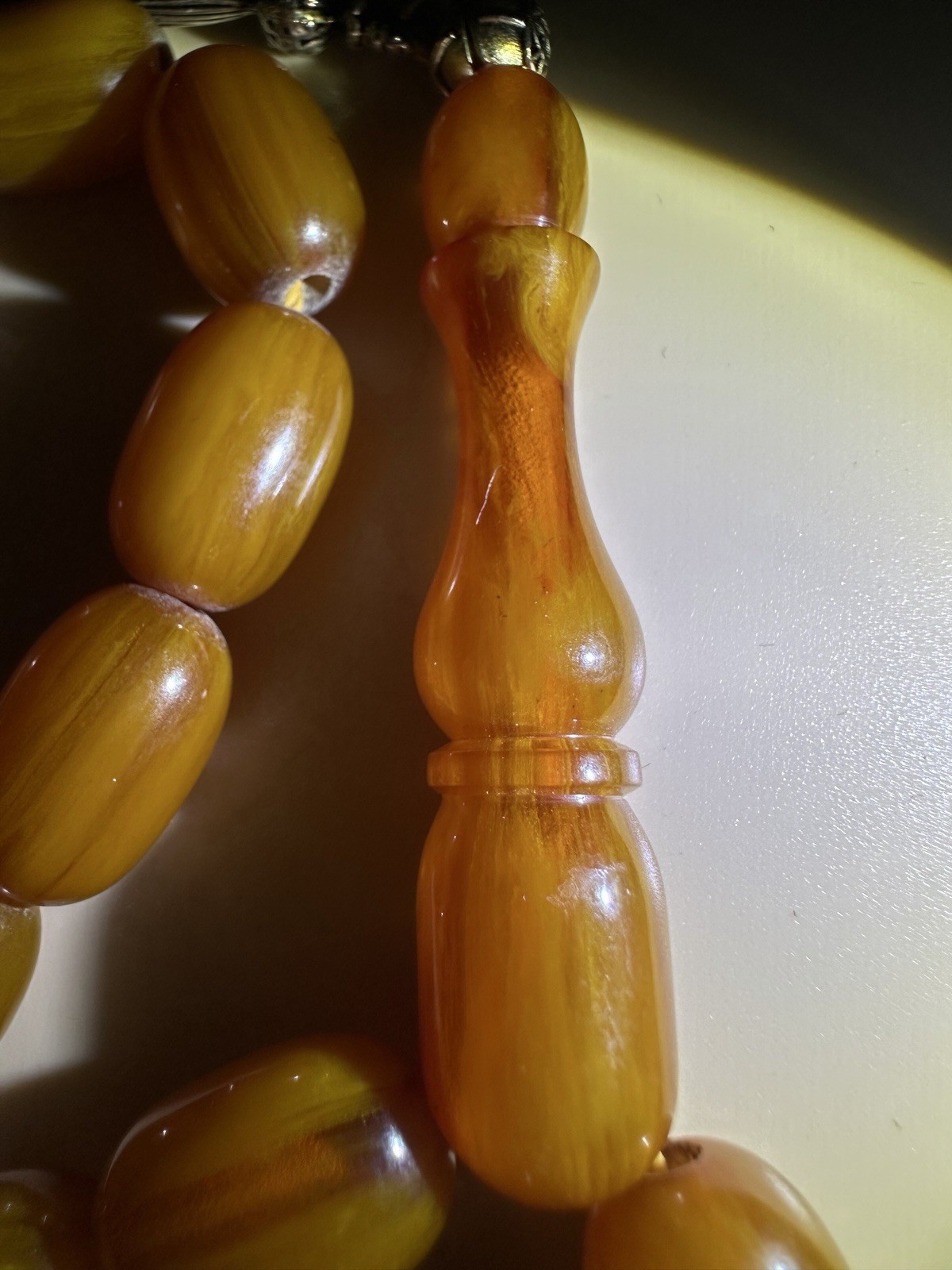 Collectible Misky 33 Beads Islamic Rosaryمسبحة مسباح مسكي جودة عالية خراطة يدوية