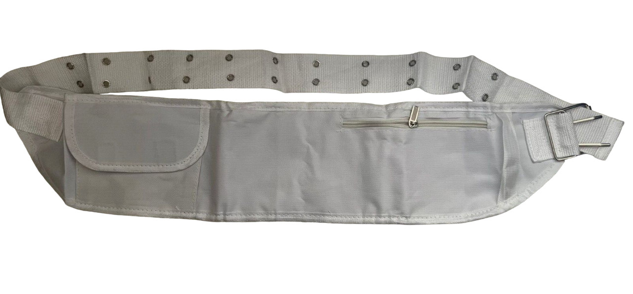Mens Ihram Ahram Ehram Waist BELT w/ Zip/Pocket For Umrah Hajj