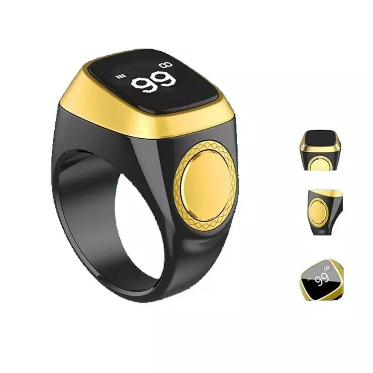 The World First IQibla Tasbih Muslim Smart Tasbih Zikr Ring Digital Counter 