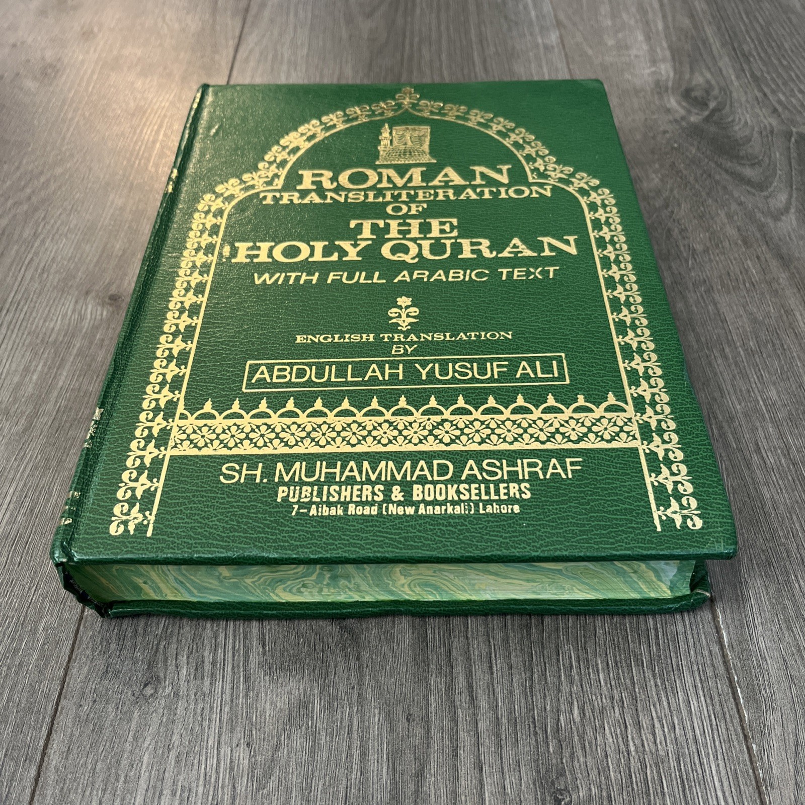 Roman Transliteration of The Holy Quran W/Full Arabic Text by Abdullah Yusuf Ali
