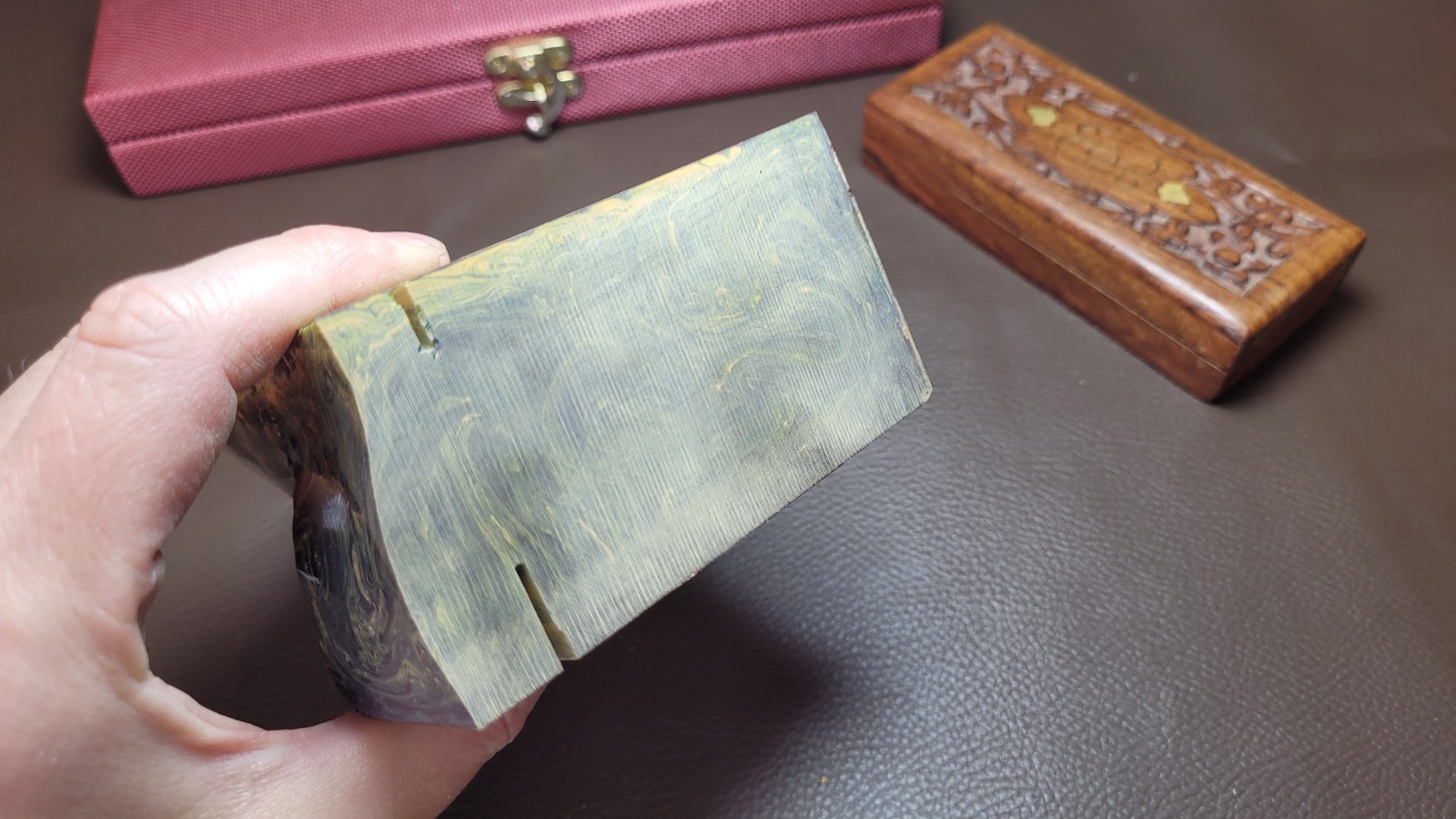 Original Amber Bakelite block for Making Prayer Beads, Rosary, Tasbih, Misbaha
