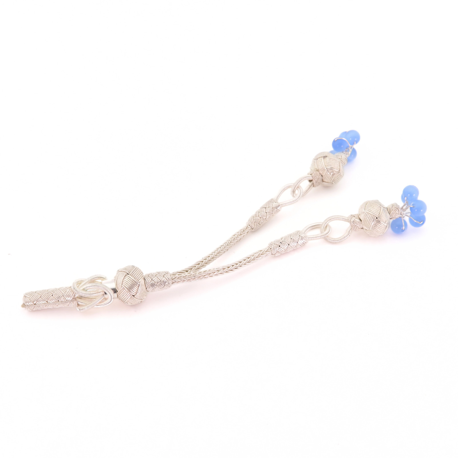 Trabzon kazaz hand-knitted Metal tassel 1000 silver Prayer Beads Misbaha 730042