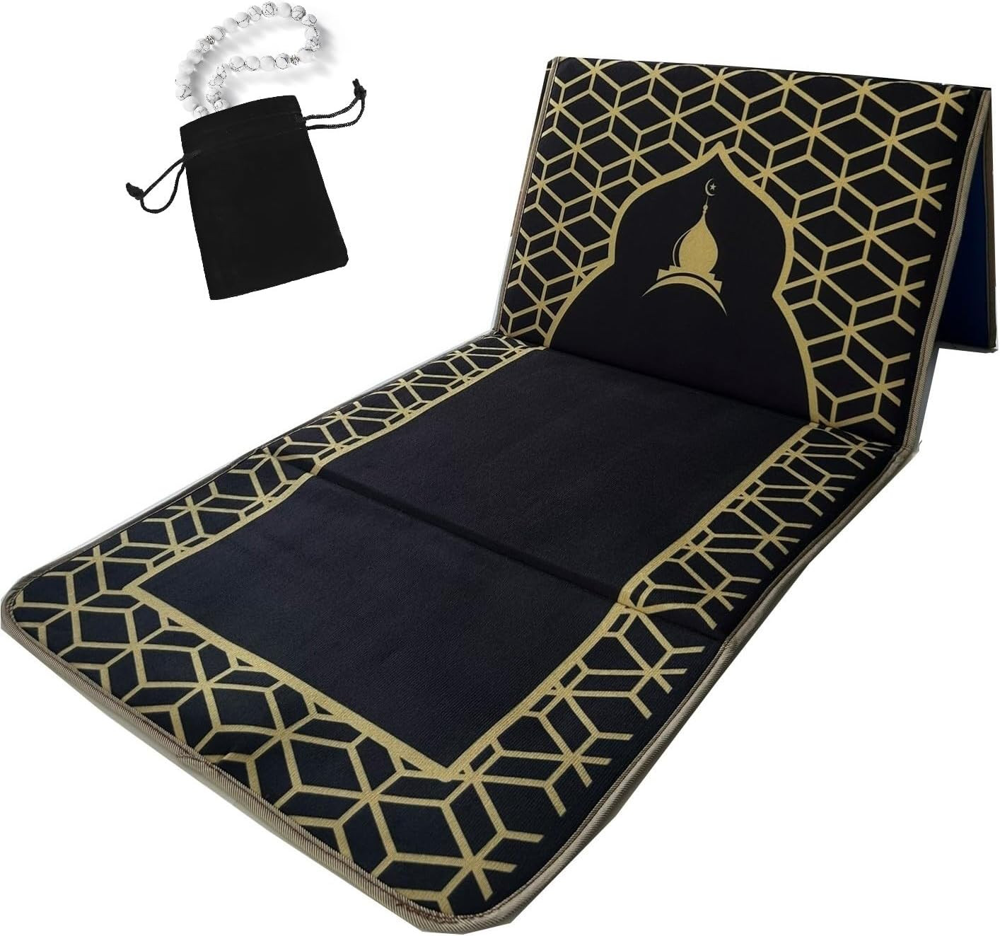 Back Support Prayer Mat Muslim Rug Islamic – Prayer Rug Sajadah for Men Women fo