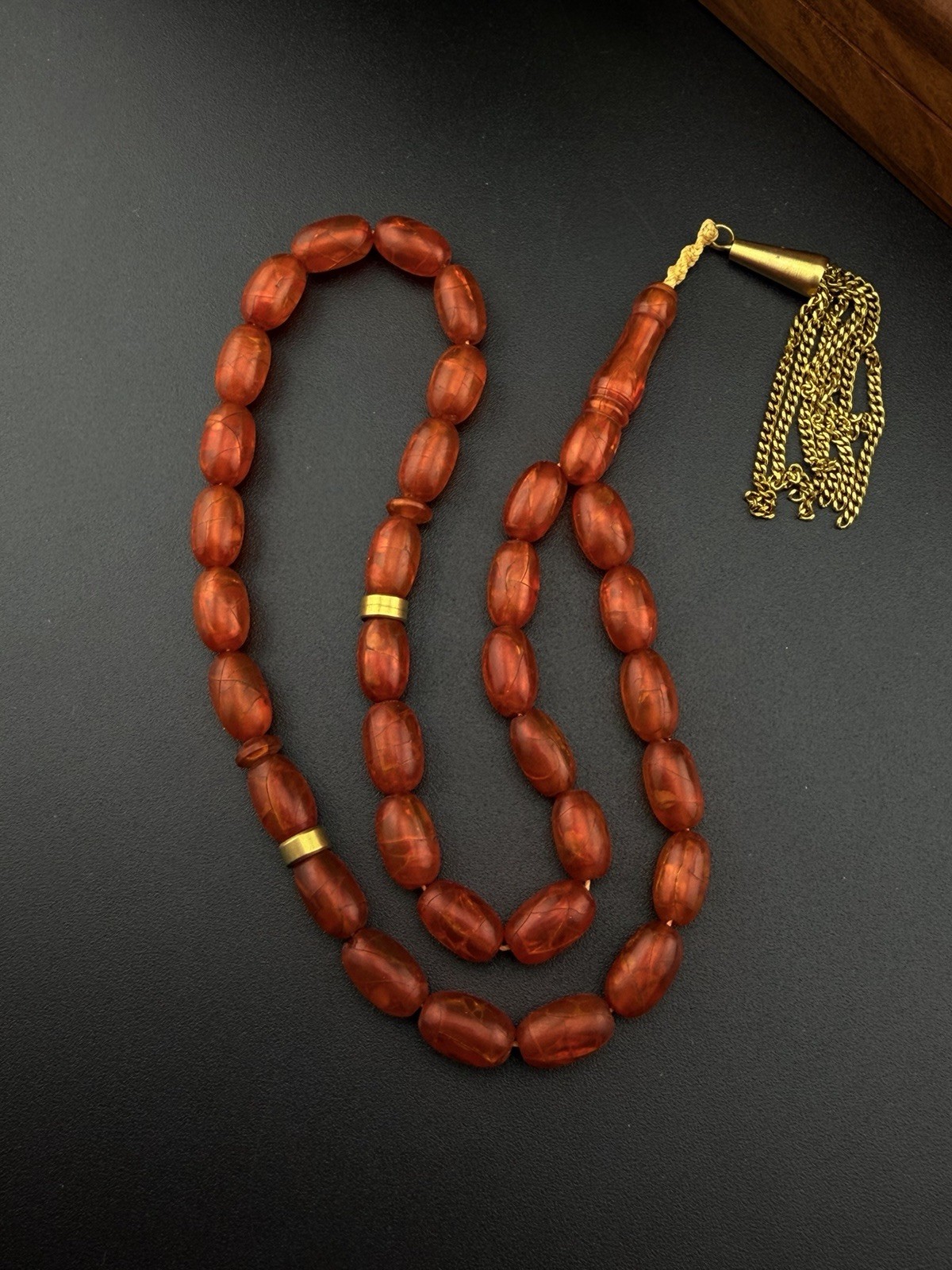 Antique Misbah Tasbih 33 Bead Islam Rosary N841 مسباح مسبحة قلاليث كلاليث فرنسي