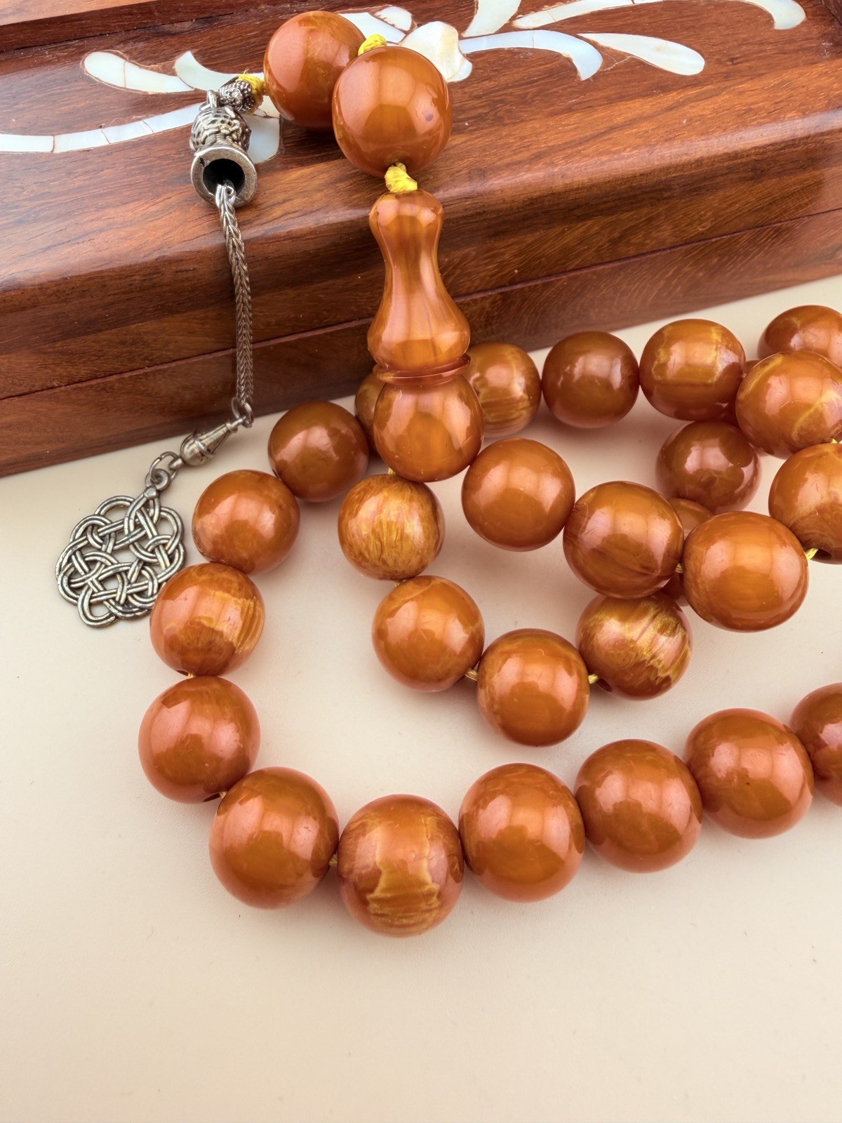 VTG Sandalus 33-bead Islamic Prayer Rosary Misbah N694 مسبحة مسباح مسكي سندلس