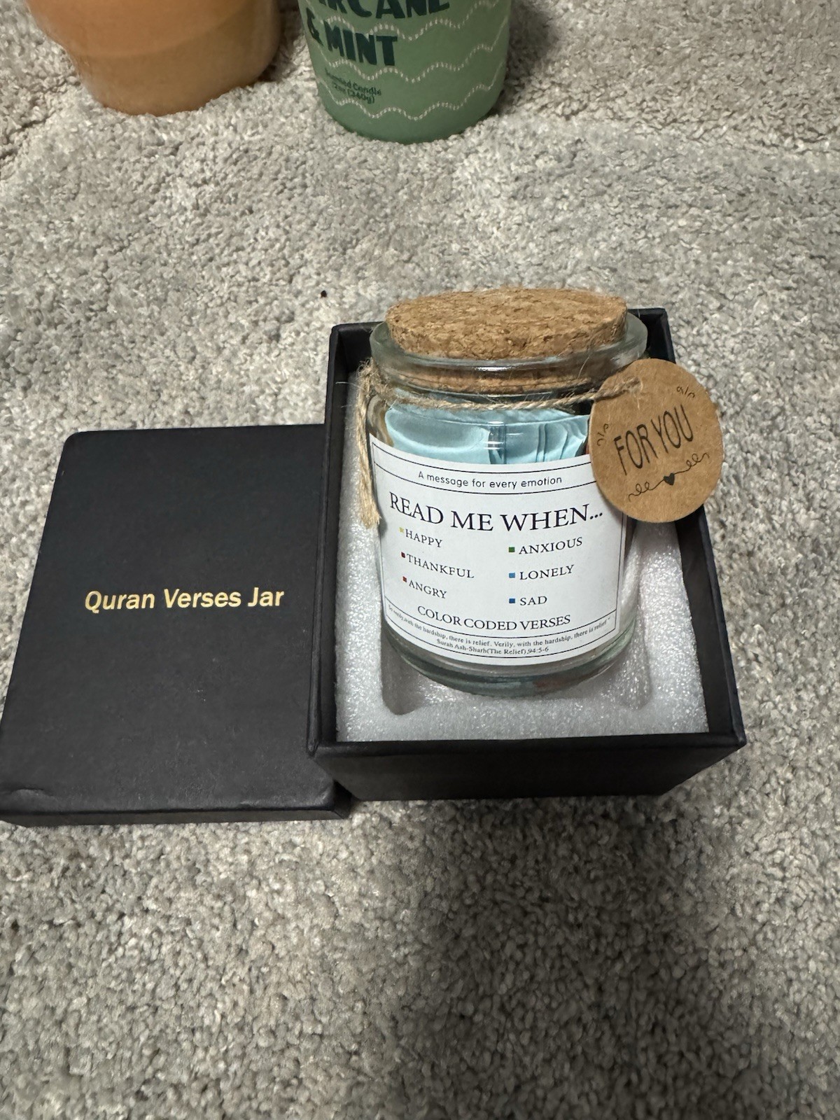 99 Quran Verses Jar in Arabic and English – Islamic Gifts for Muslim Women,