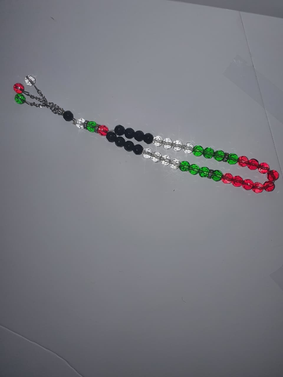 Jordan Flag Colors Prayer Beads – Traditional Tasbih – Jordan Souvenir Misbaha