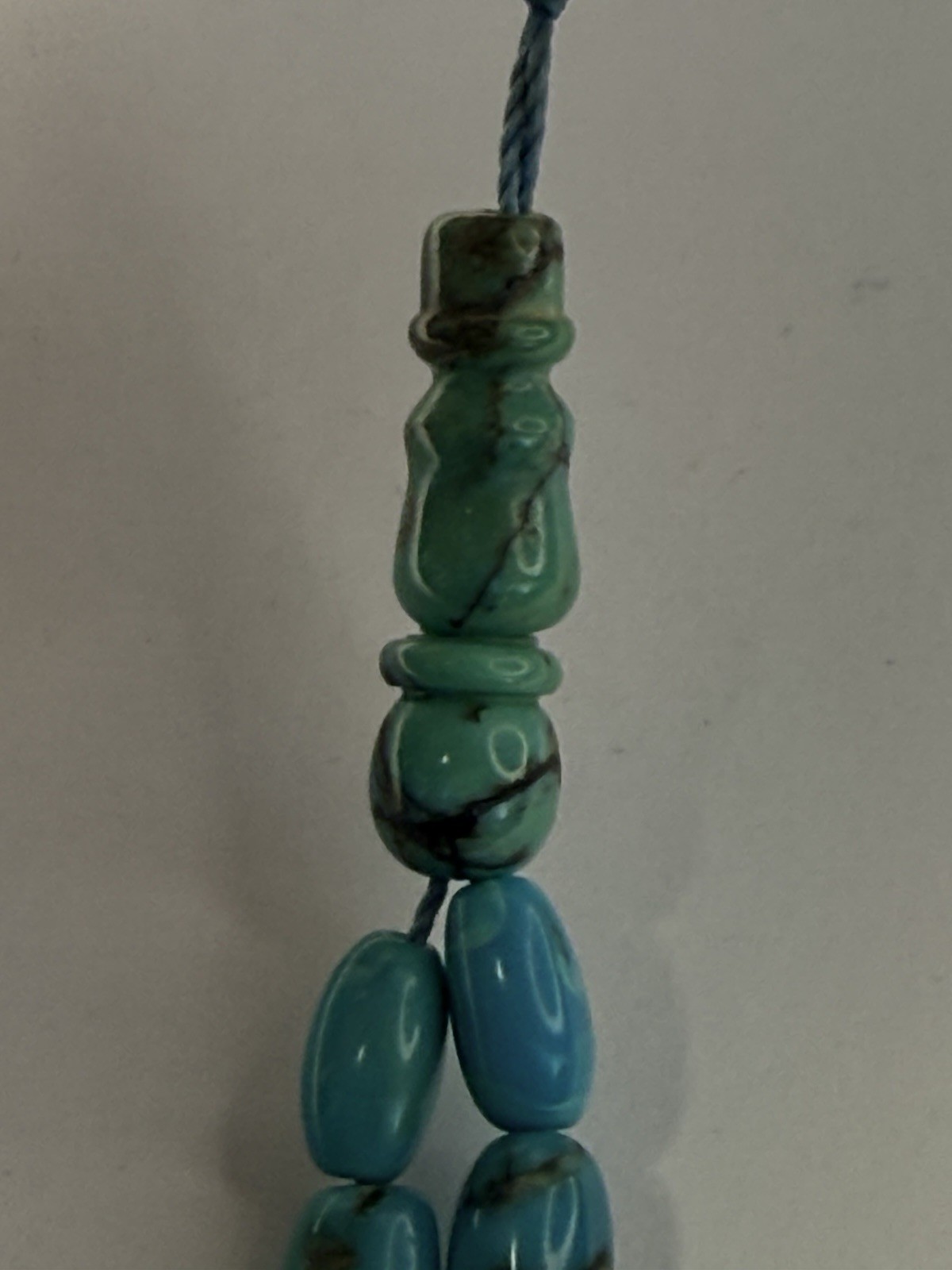 Antique Rare quality Turquoise Blue Prayers Beads 33 Beads Rosary Rare 27g R1