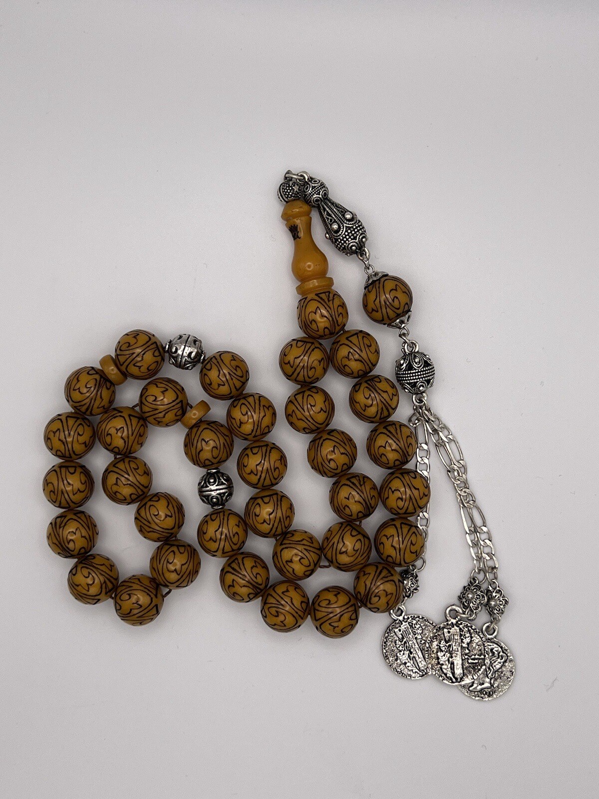 Sandalous Tasbih Laser Engraving Misbaha Prayer Beads Rosary مسبحة سبحة سندلوس