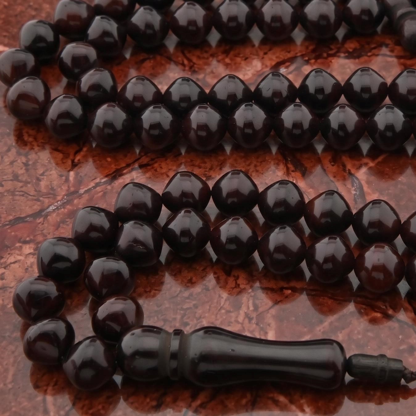 Handcrafted Kuka Wood 99 Beads Tasbih, Misbaha, Islamic Prayer Beads 201452