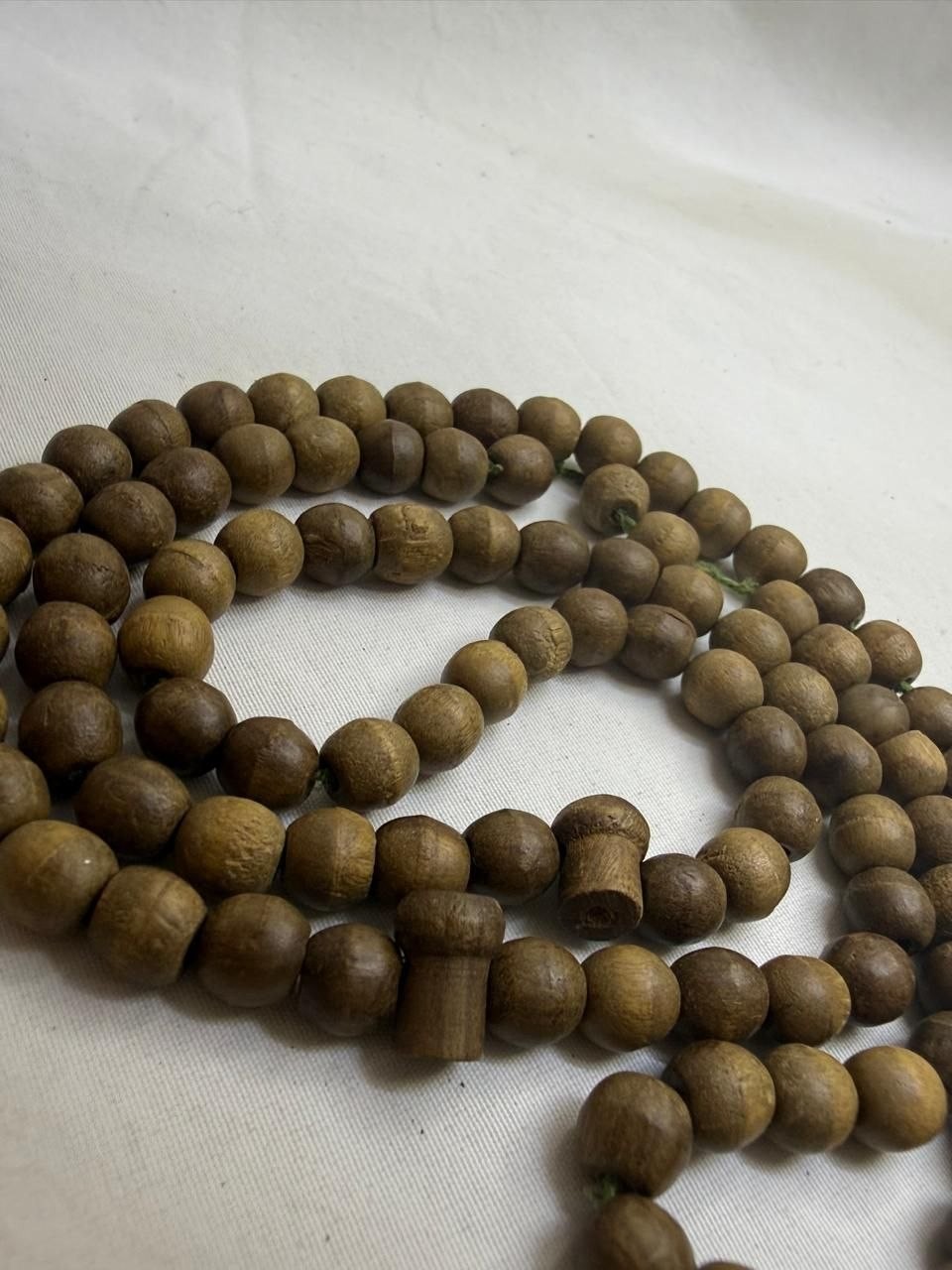 Rare Antique Handcrafted Natural Wood Tasbih Islamic Prayer Bead 99 Vintage Rosa