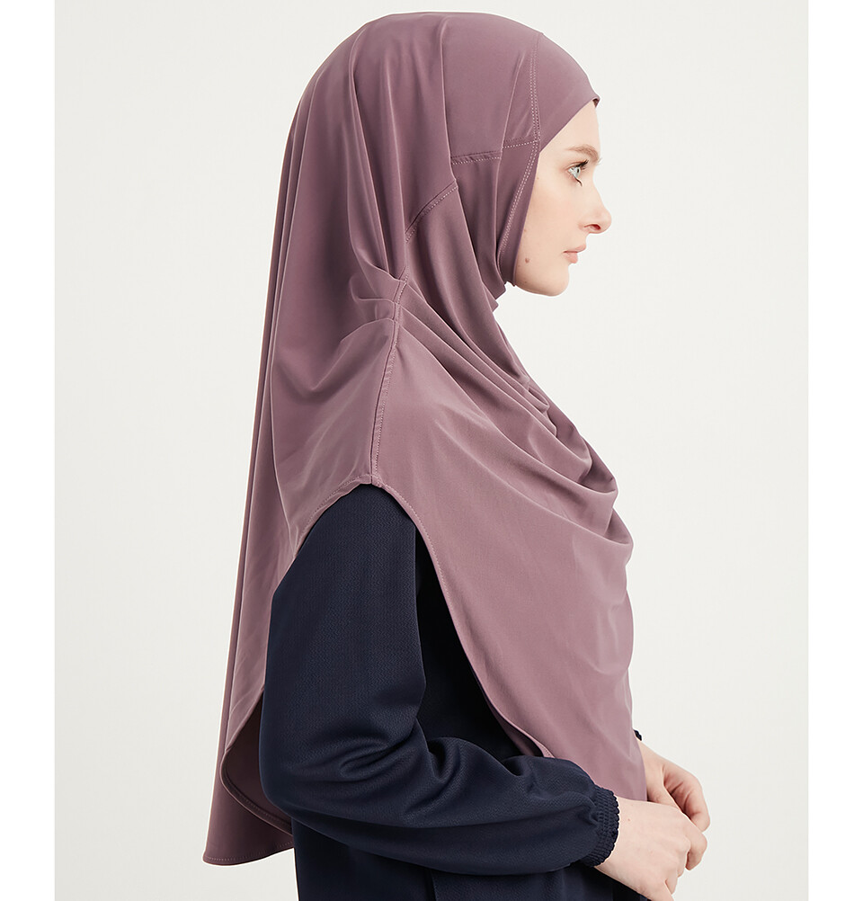 Modefa Premium One Piece Instant Easy Islamic Muslim Long Hijab – Lilac