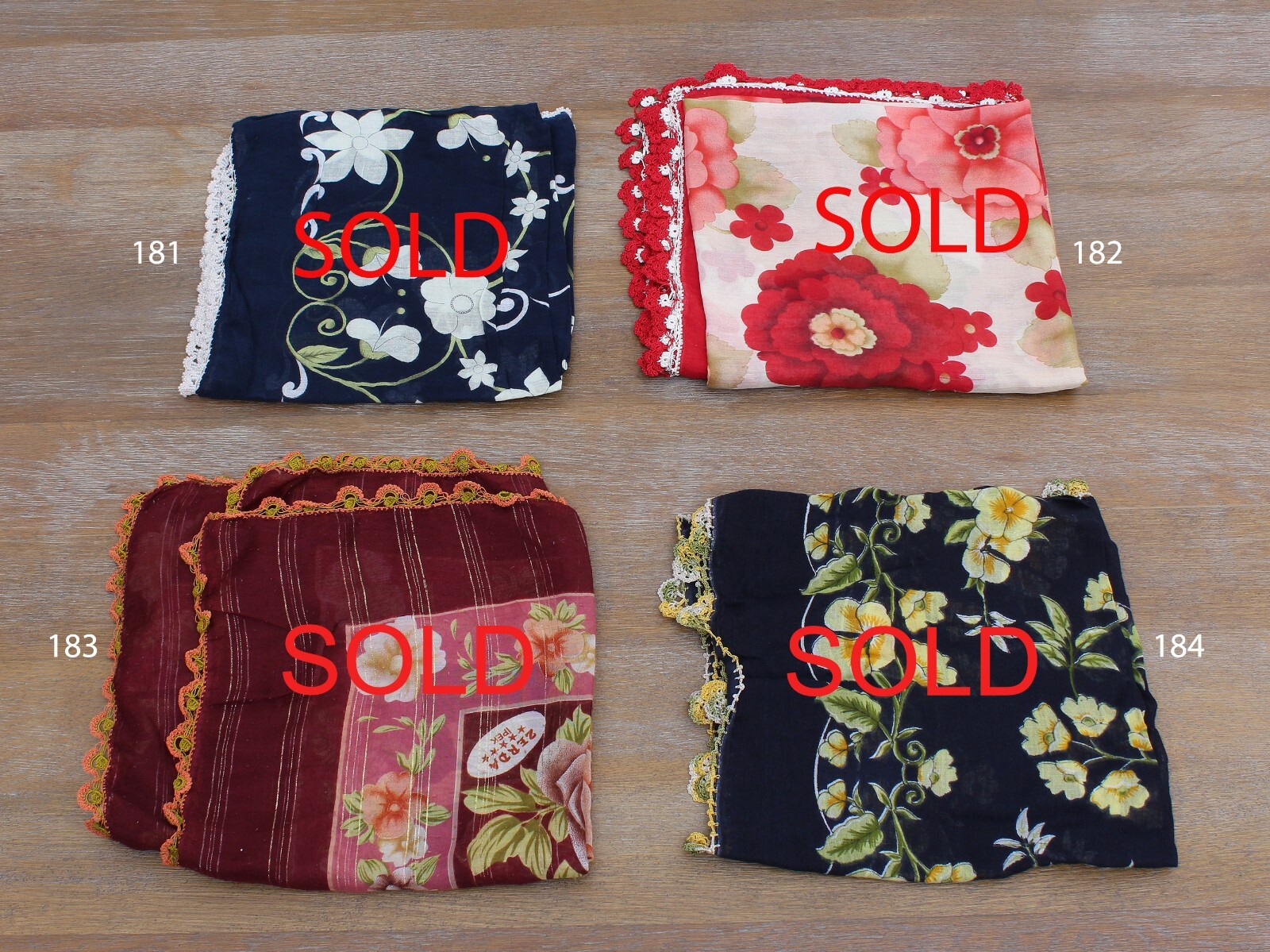 MINIMUM 4 pcs, Yazma, Turkish, VINTAGE, FREE Shipment With FedEx 12634-157-196
