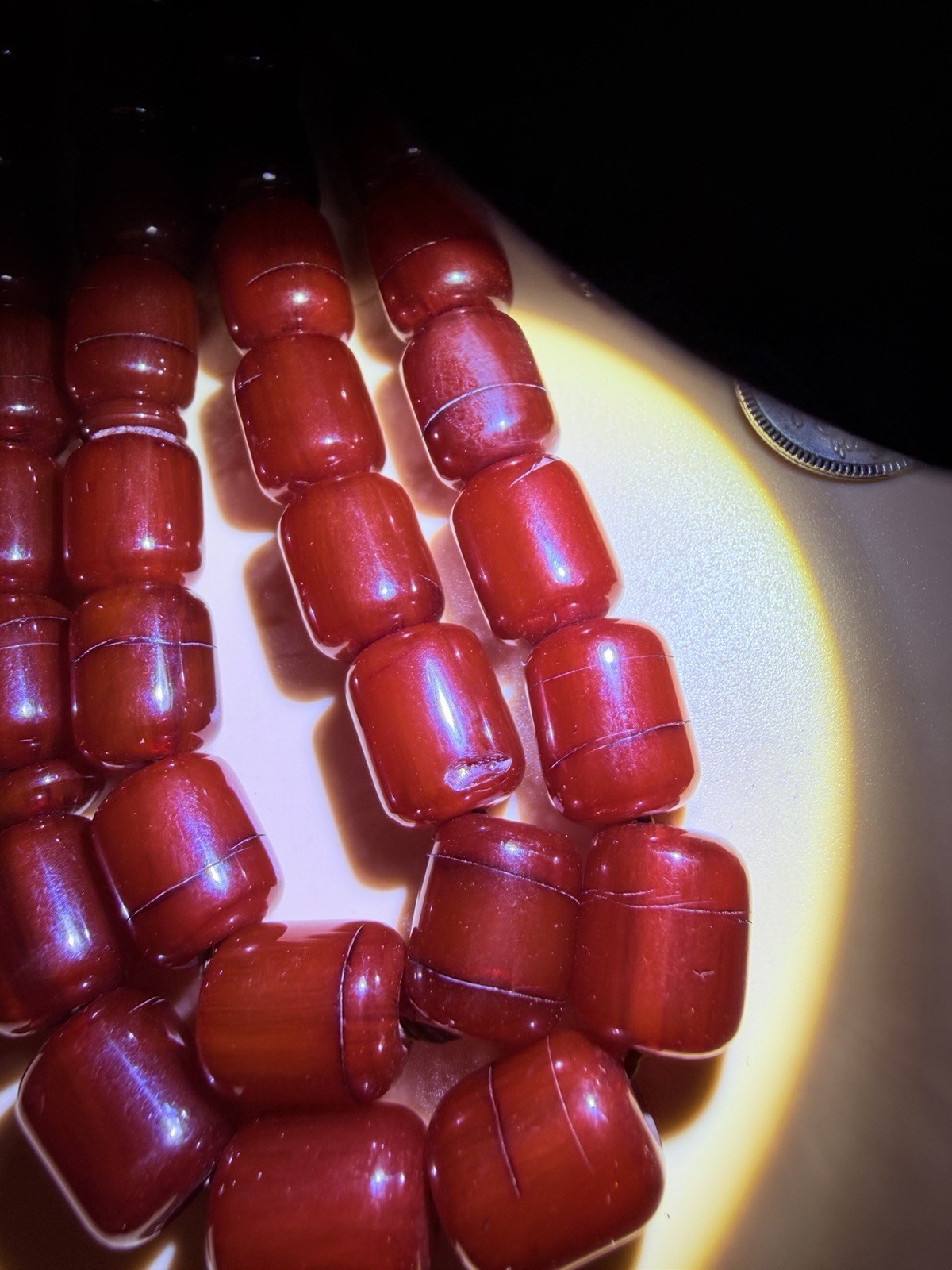 Vintage Misky 33 Worry Beads Prayer Rosary Tasbih مسبحة مسباح مسكي قديم 474