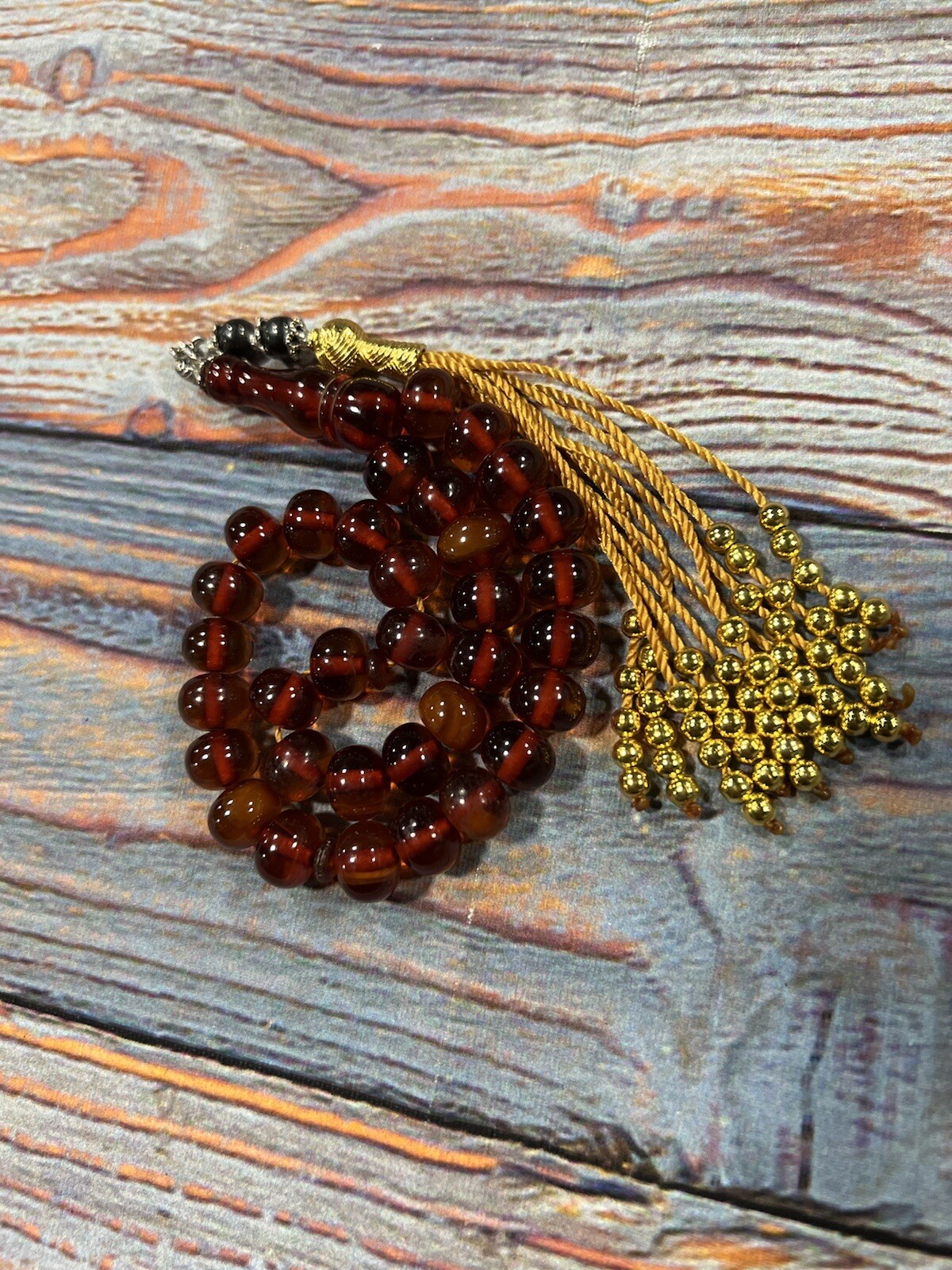 Faturan Tasbih Amber Sandalous Misky Misbaha Prayer Bead سبحة فاتوران سندلس مسكي