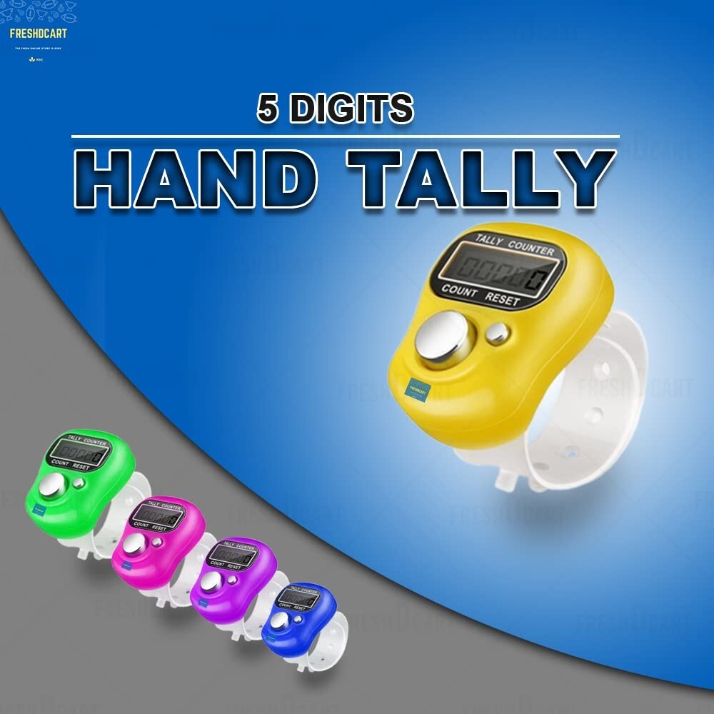FreshDcart 5-Digit Tally Clicker Counter Finger Clicker Ring Electronic Light Di
