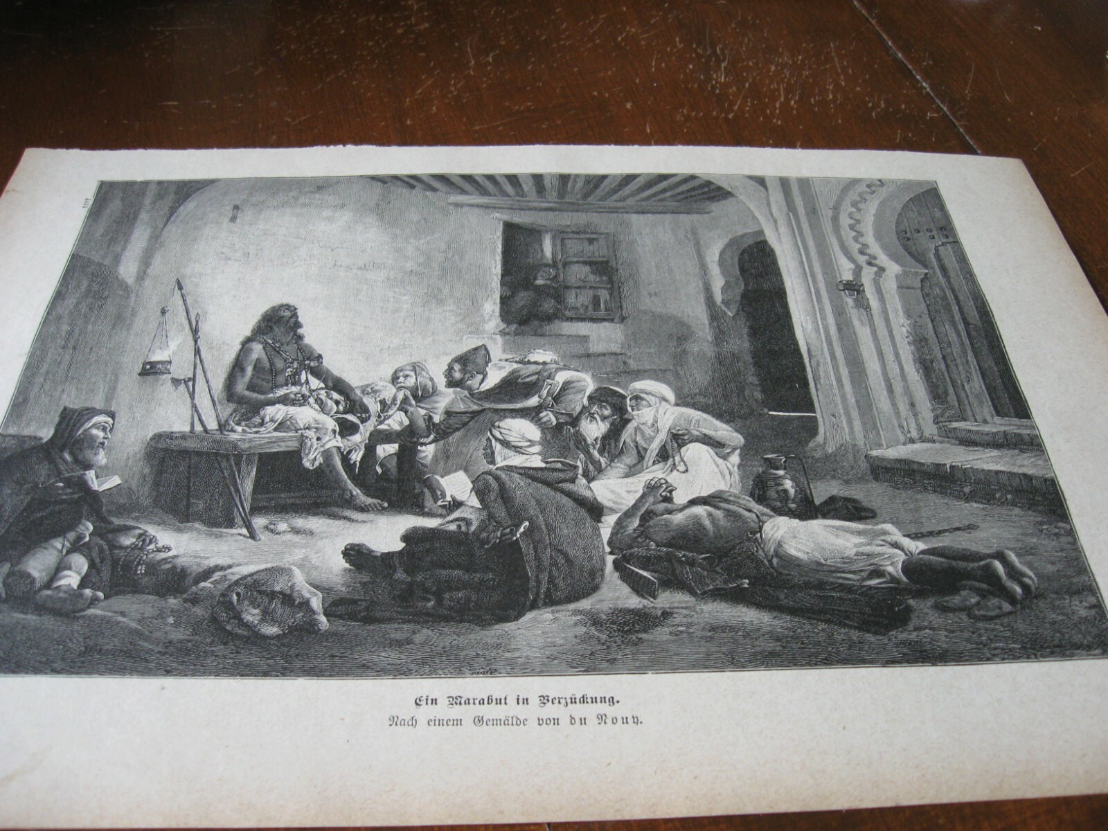 MARABOUT MUSLIM HOLY MAN STUDY ISLAM ISLAMIC 1894 Art Print ENGRAVING