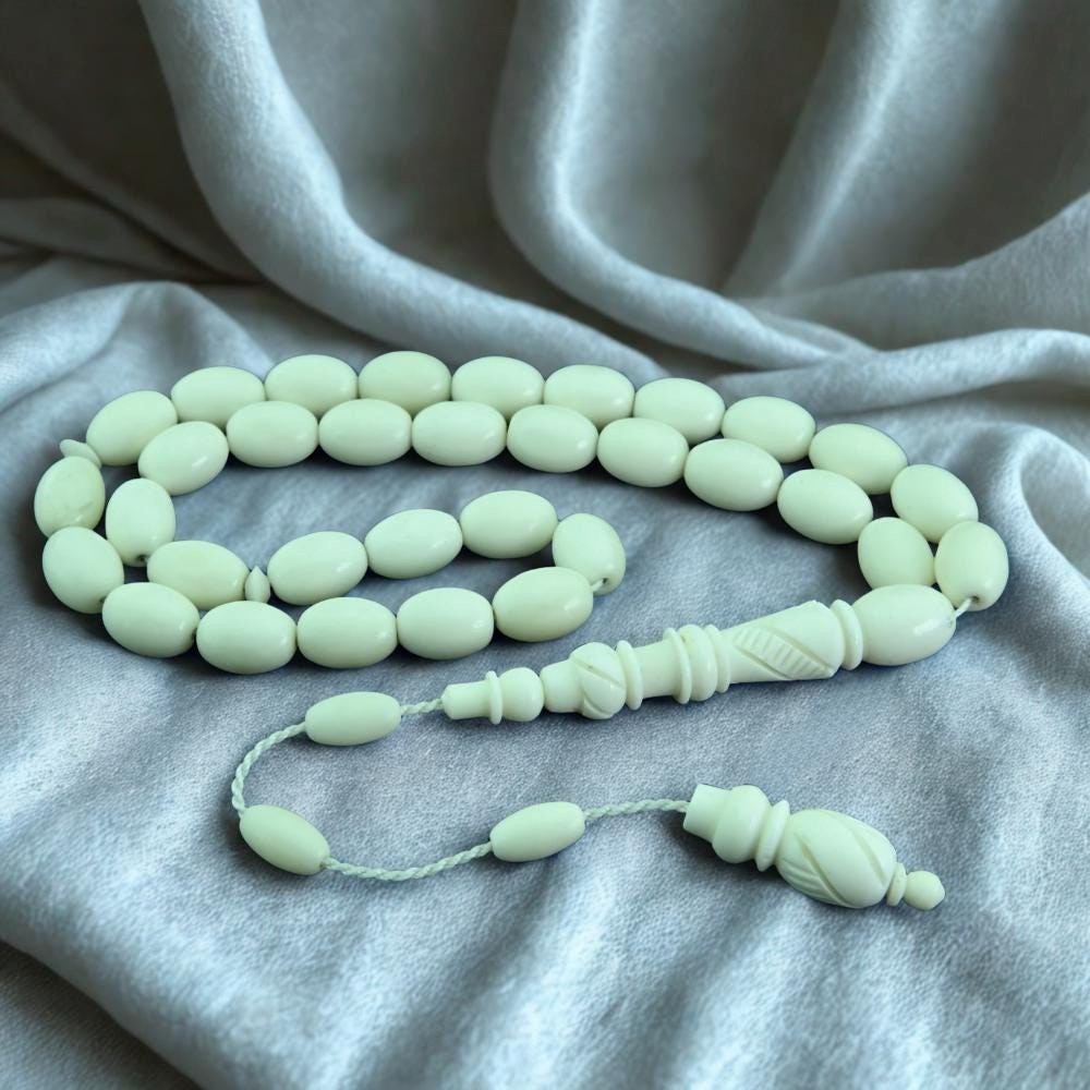 Carving imam Camel b. 33 beads Tasbih Islamic Prayer Beads Misbaha 302153