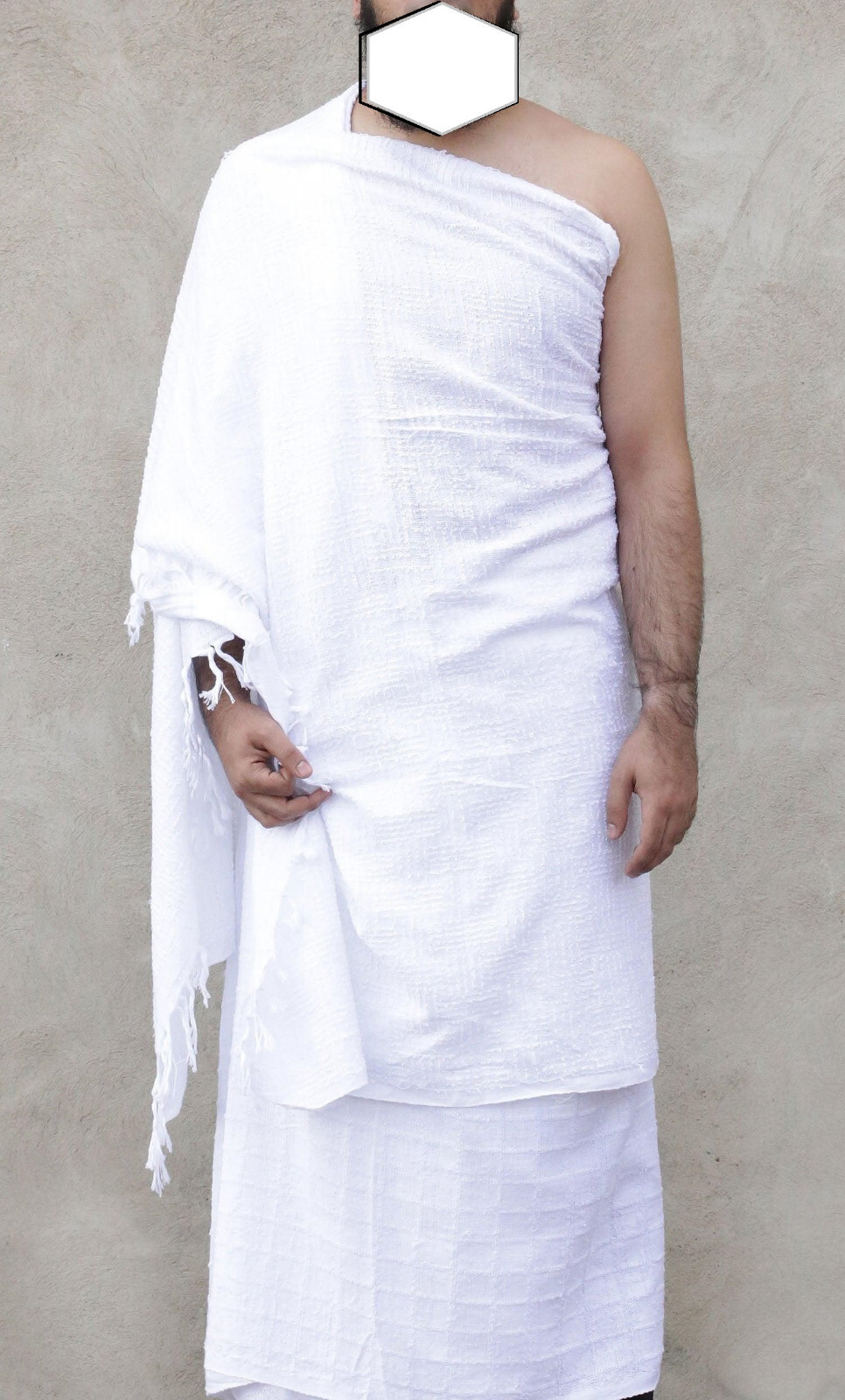 Ehram Men’s Hajj Umrah Ihram Cloth Towel Material 100%Cotton Set of 2 Pc Adult