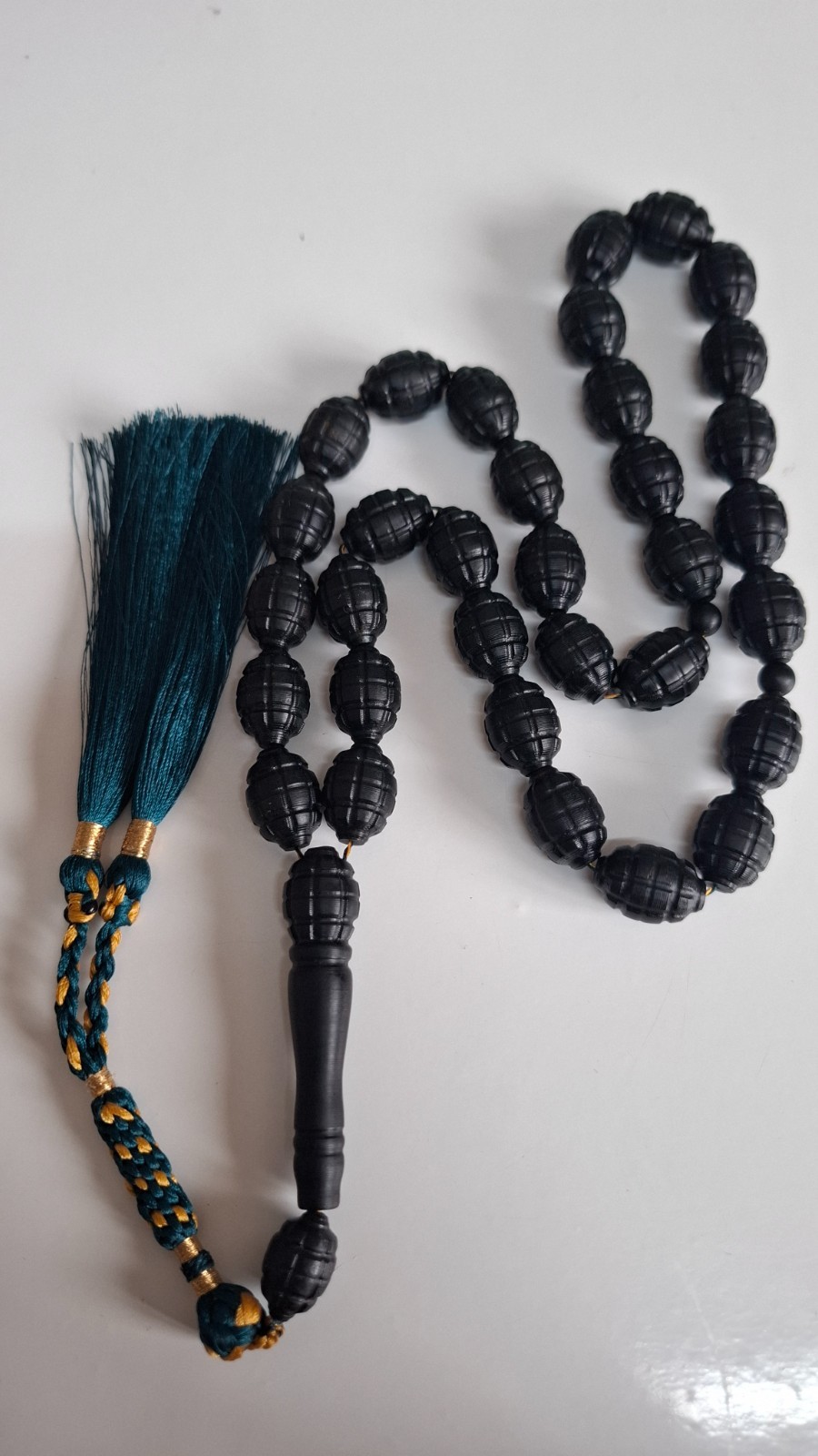 📿Amber Prayer Beads Amber Rosary 33 carvings amber beads 72g📿