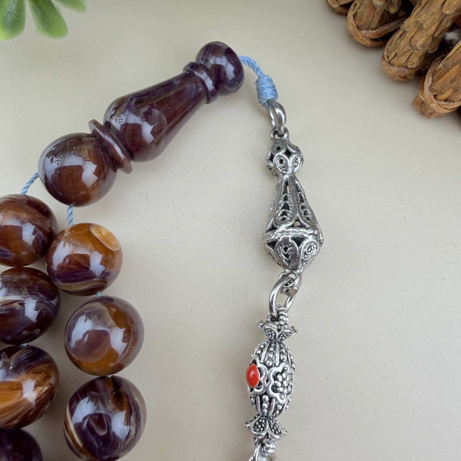 New Multicolor Misky Islamic Prayer 45-Bead Tisbah مسباح مسبحة سبحة مسكيي N889