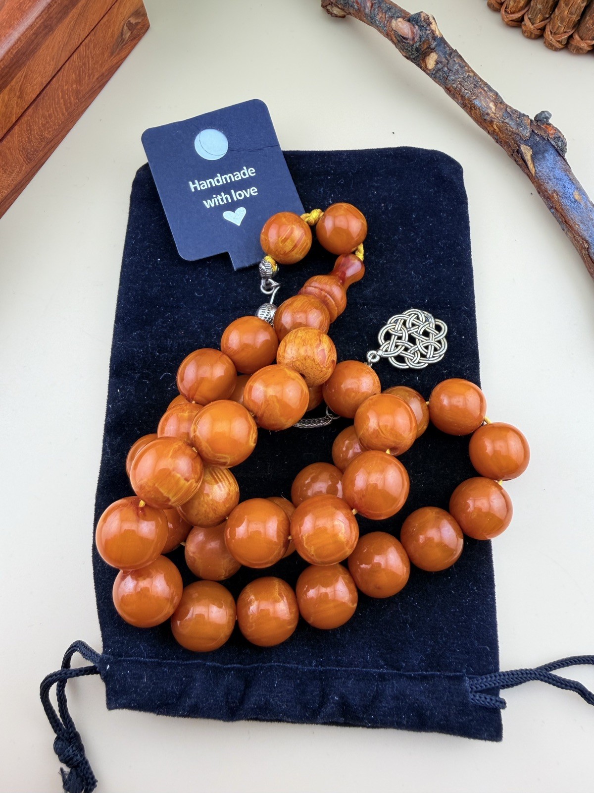 VTG Sandalus 33-bead Islamic Prayer Rosary Misbah N694 مسبحة مسباح مسكي سندلس