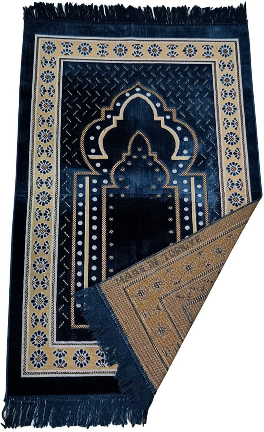 Prayer Mat Rug for Muslim Men, Women or Kids, Portable Praying Mat and Prayer Be