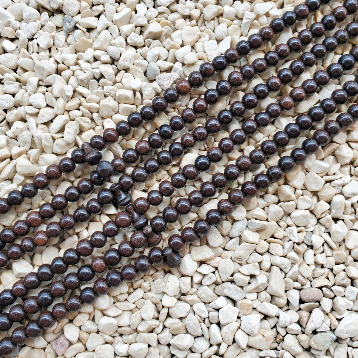 Tamarind Heartwood Islamic Tasbih 8 MM Galih Asem 99 Dhikr Beads Muslim Misbaha