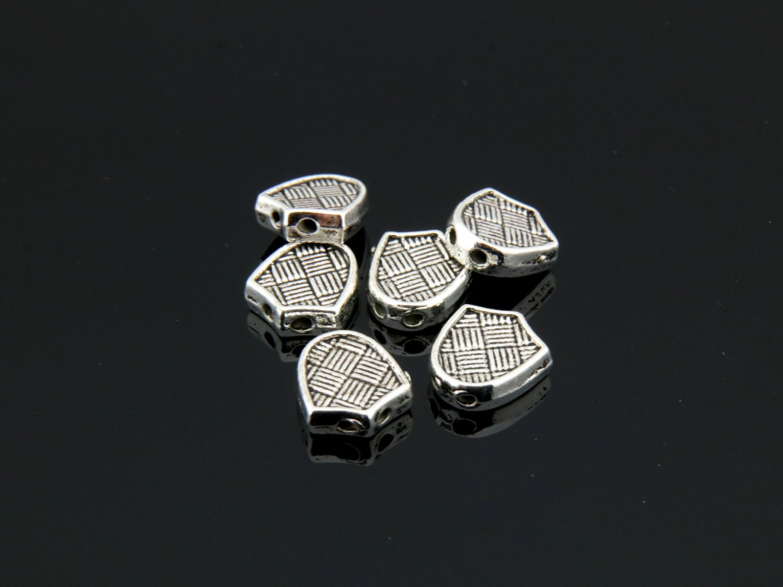 Triangular imam tibet silver 6 pcs for make Prayer Beads tasbih tasbeeh 922017