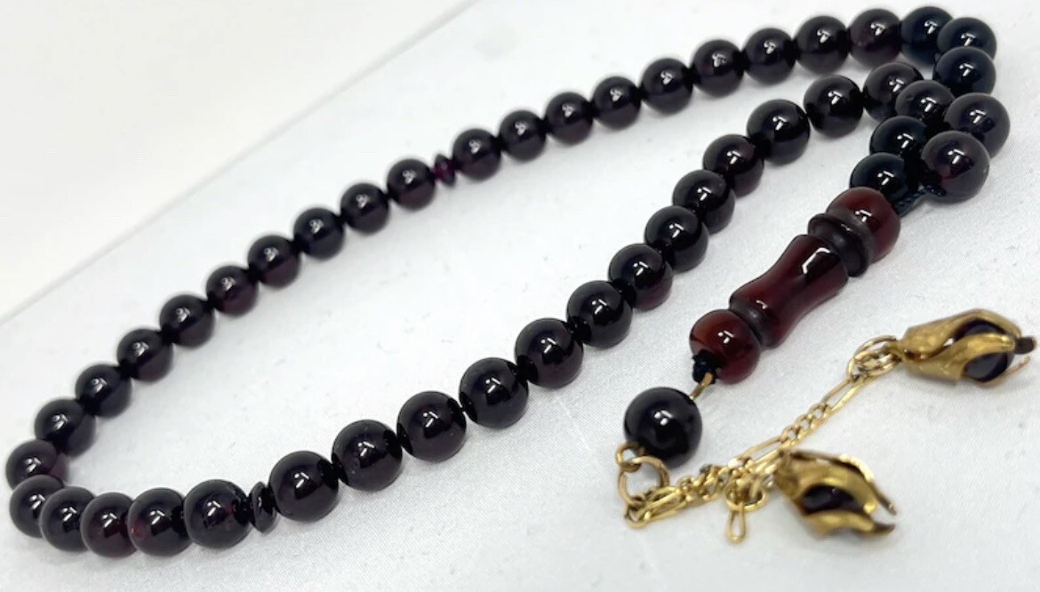 Natural Antique Yemen Agate, Prayer Beads, Rosary Tesbih Masbaha