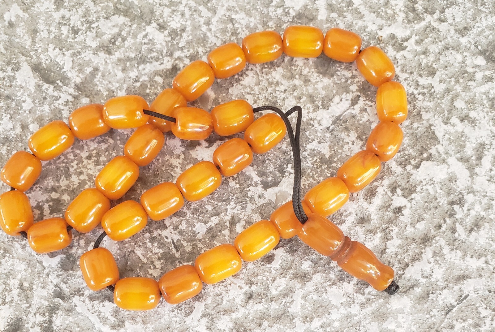 ANTIQUE VERY OLD BAKELITE, MISKETA FATURAN WORRY PRAYER BEADS TESBIH