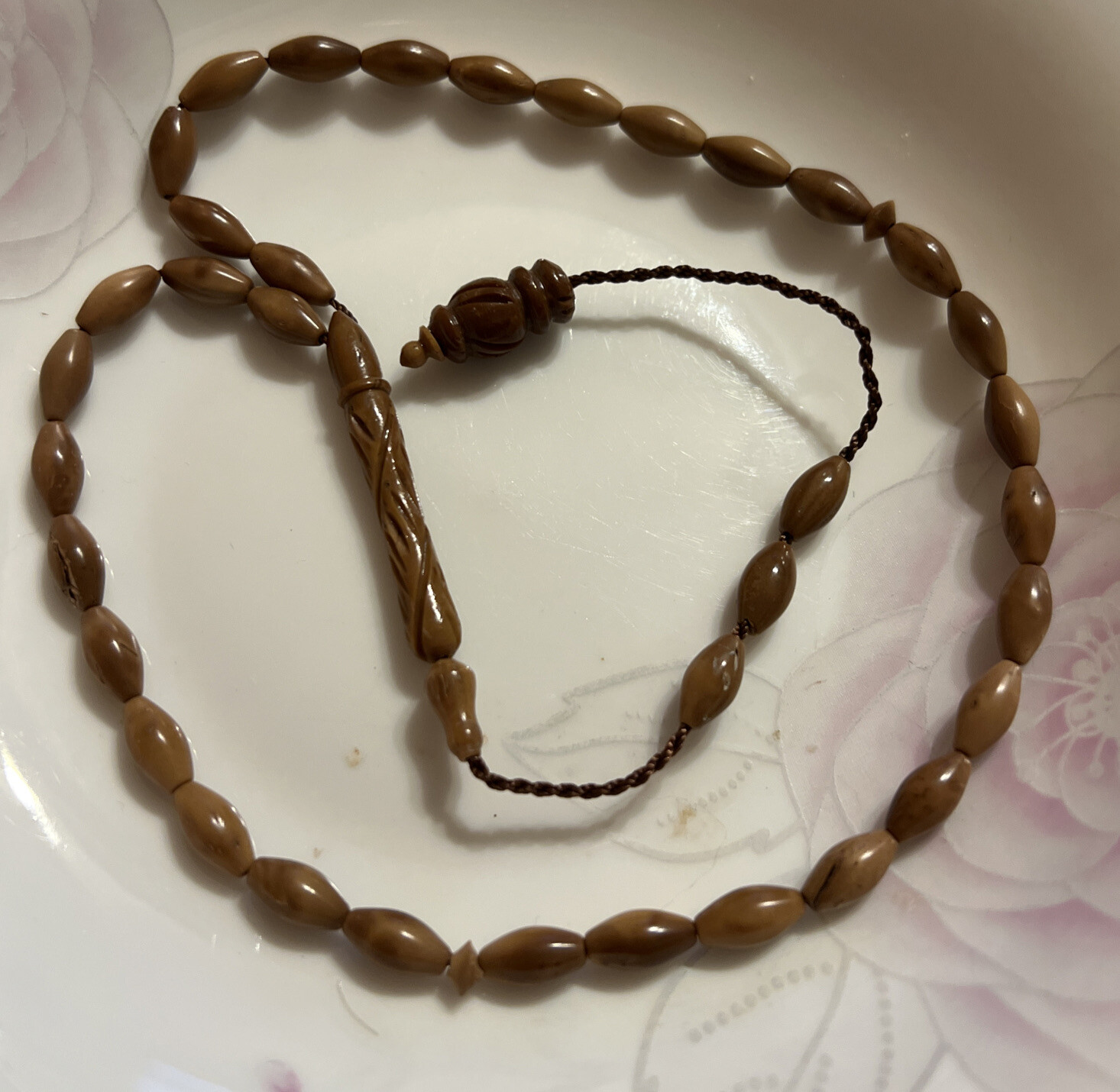 Carving Minaret imam Kuka tree Kuka 33 beads Islamic prayer bead Tesbih