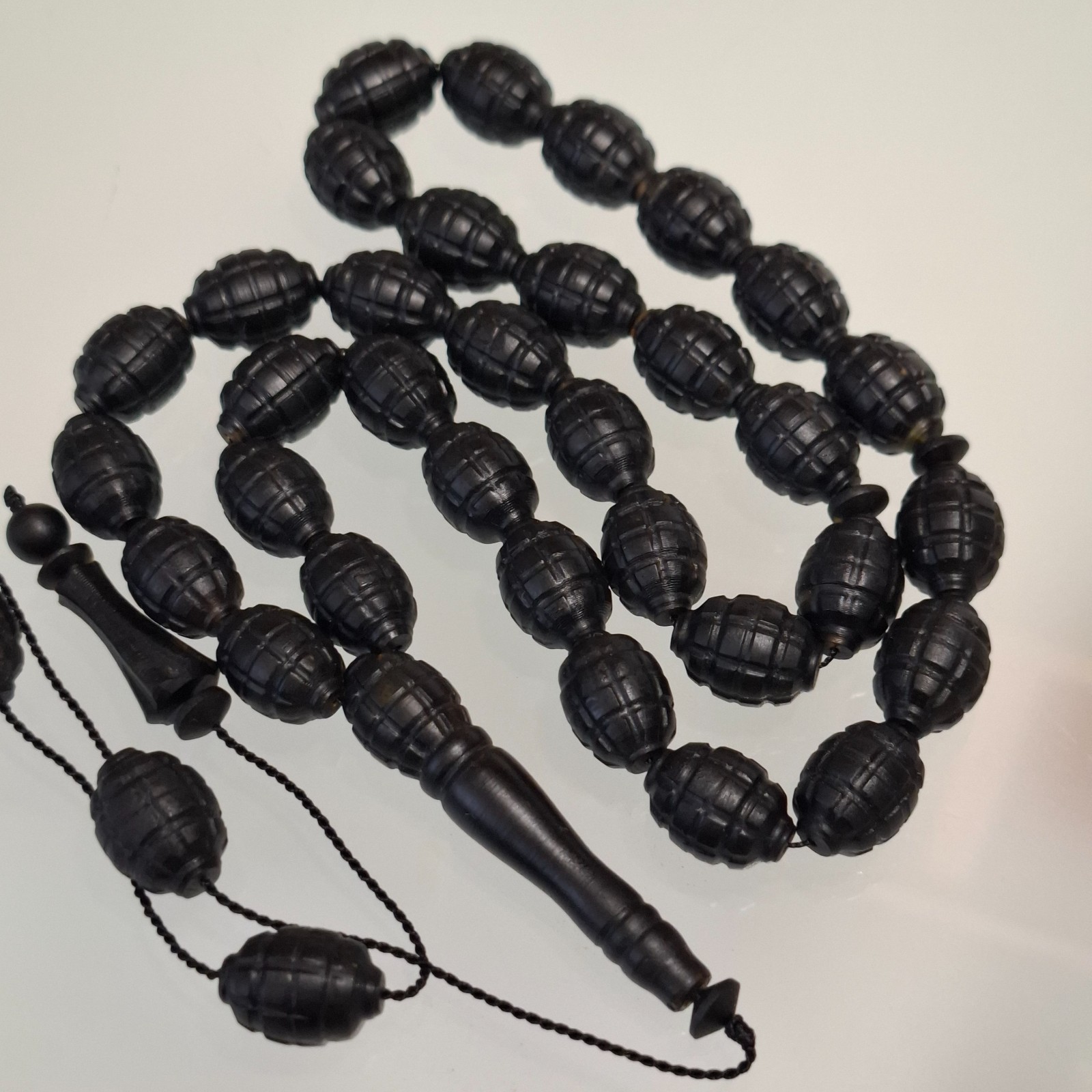 📿Amber Prayer Beads Amber Rosary 33 carvings amber beads 45g📿