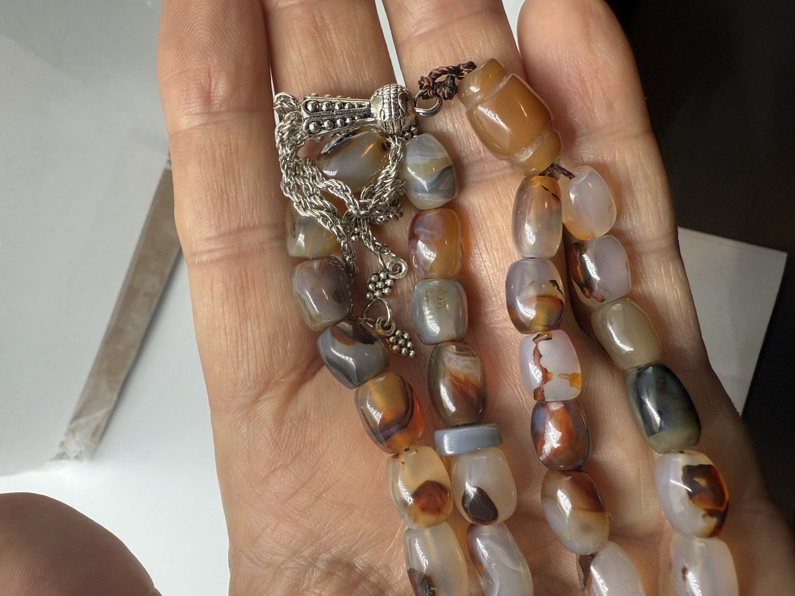 Genuine YEMANI SOLEYMANI 33 BEADS سليماني يماني Tasbih/ROSARY 20cm LONG