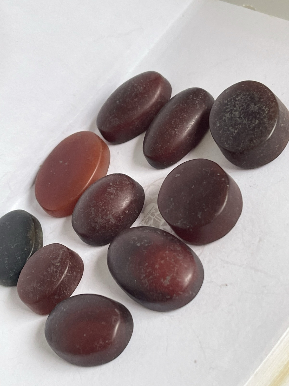 ‏Agate فصوص عقيق يمني خام قديم Yemeni Natural stone 10 Peices