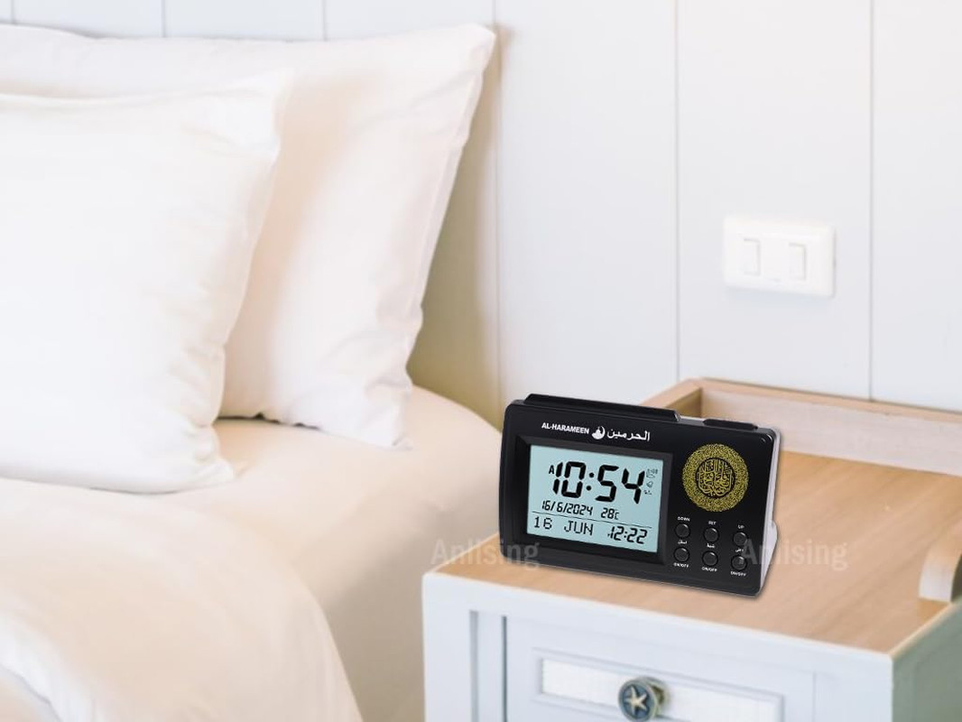 Anlising Islamic Azan Table Clock – Digital Muslim Prayer Alarm, Ramadan Gift wi