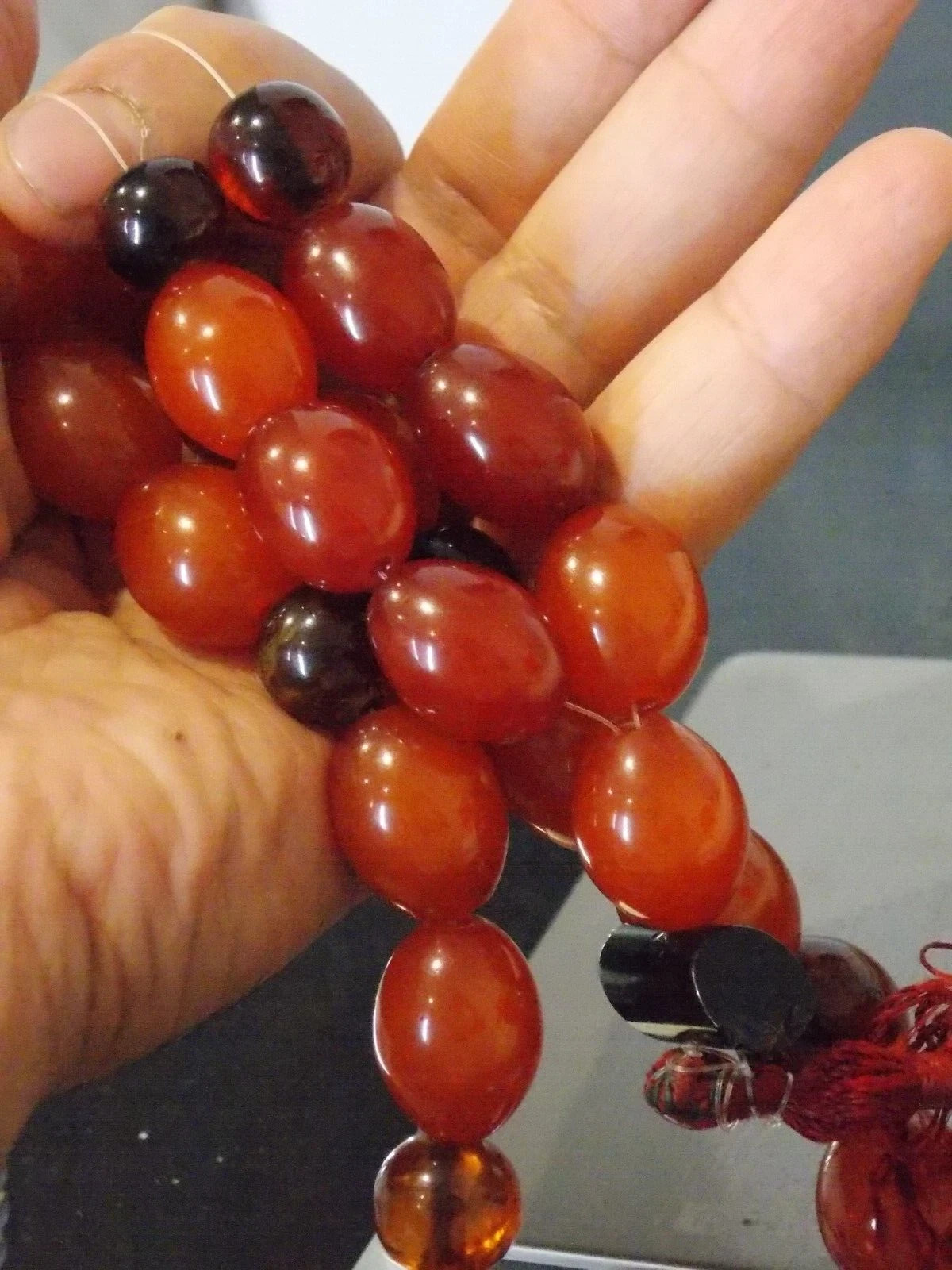 Vintage Prayer Germany Tesbih Bakelite Beads Old Islamic Misbaha Rosary