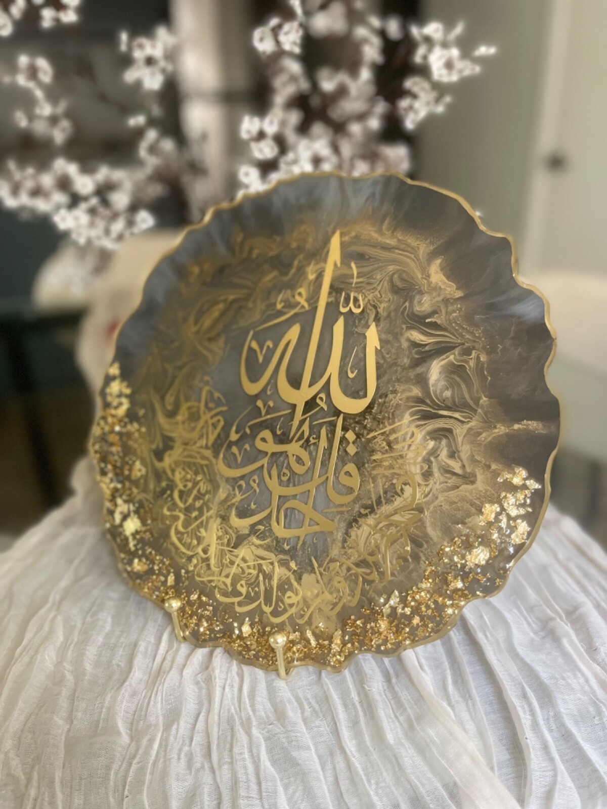 Resin Islamic Designs Made By BahrArts Beautiful Green, Black, White and more