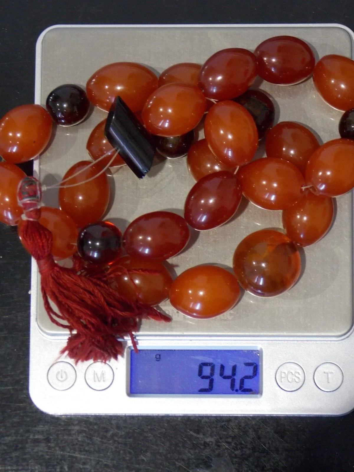Vintage Prayer Germany Tesbih Bakelite Beads Old Islamic Misbaha Rosary