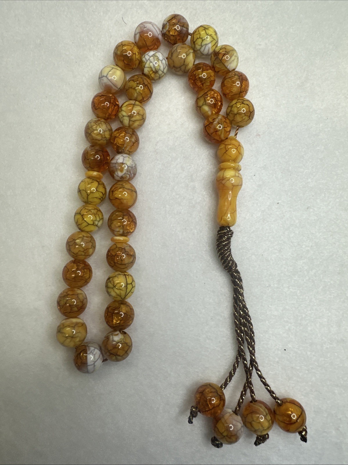 Resin Prayer beads, Rosary, Tasbih, Misbaha, Subha. Worry 33 Beads