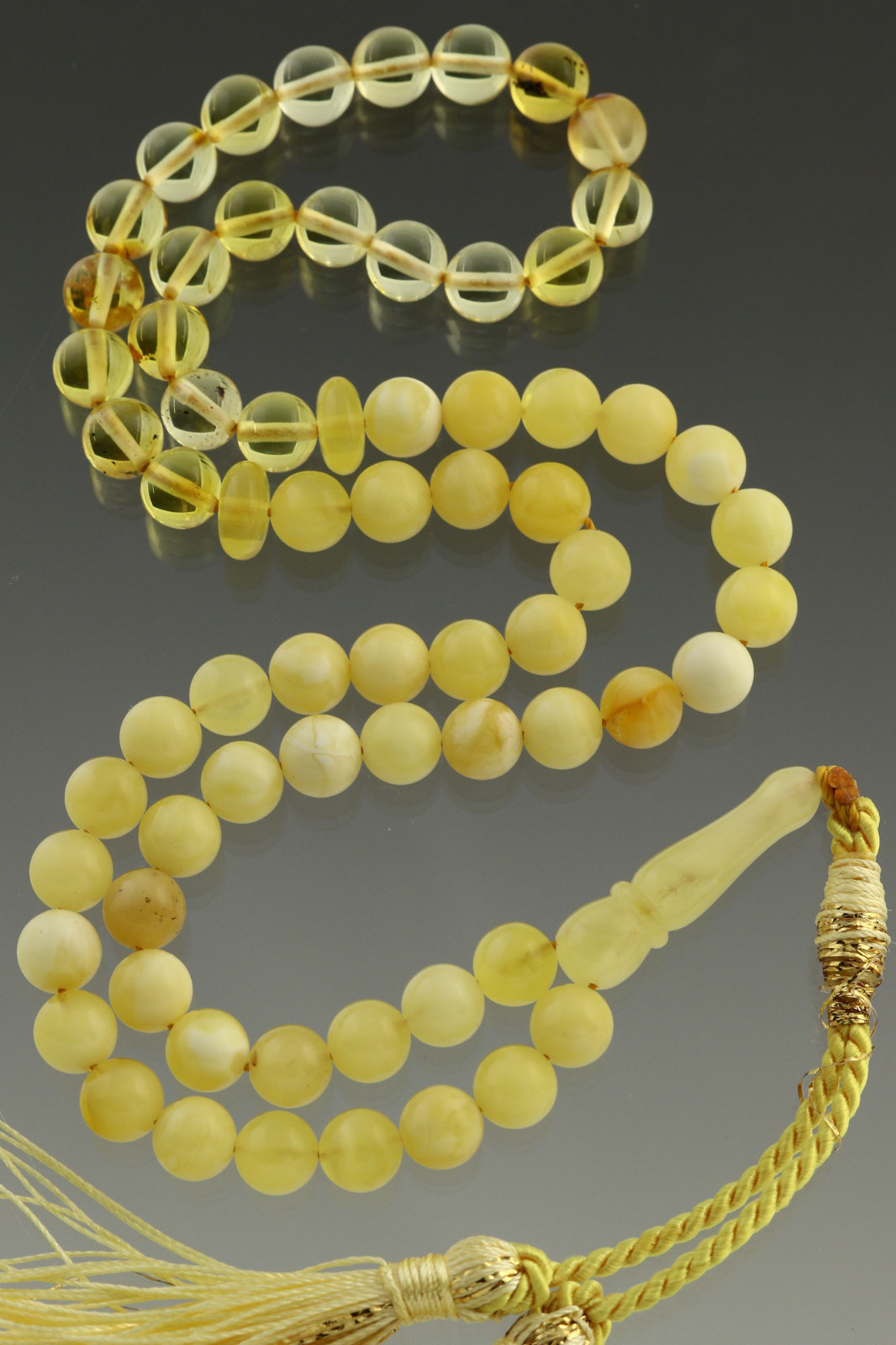 Islamic 66 Round Prayer Beads 7mm Genuine BALTIC AMBER TASBIH 15.4g 180712-5