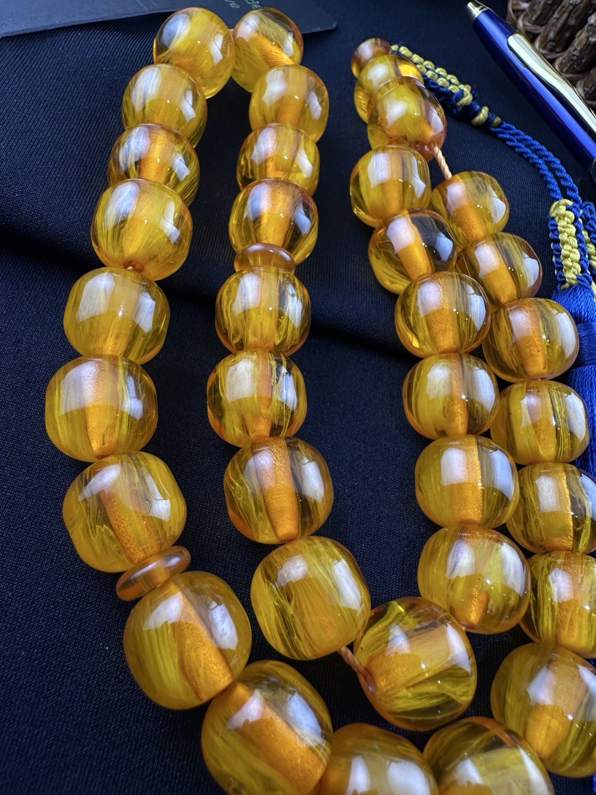 Collectible Faturan Misk 33Beads Misbah Islamic Rosary Gift Set مسباح سبحة مسبحة