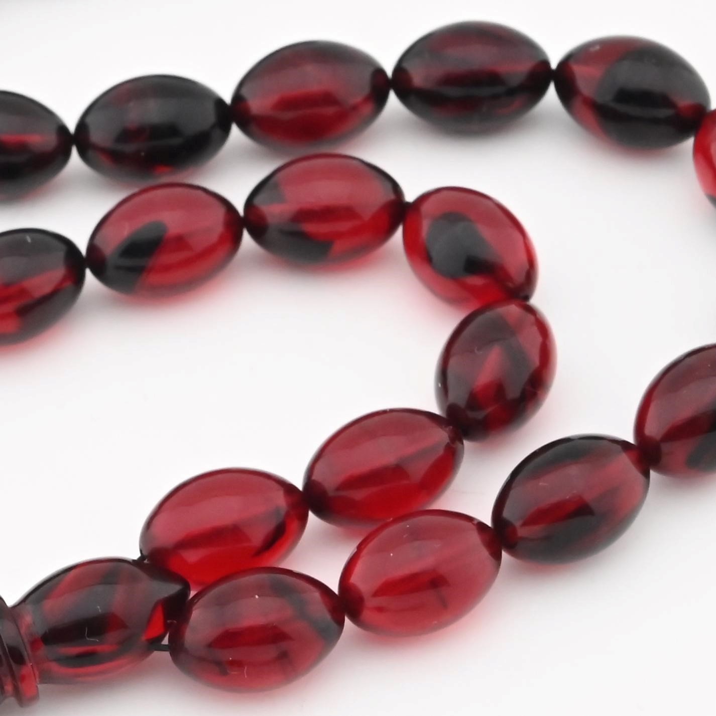 Red Tightening Amber 33 beads Tasbih, Prayer Beads, Misbaha, Rosary 406073