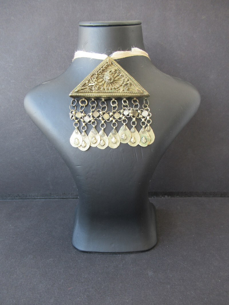 Antique Pendant Necklace Filagree Silver Ottoman Turkish islamic
