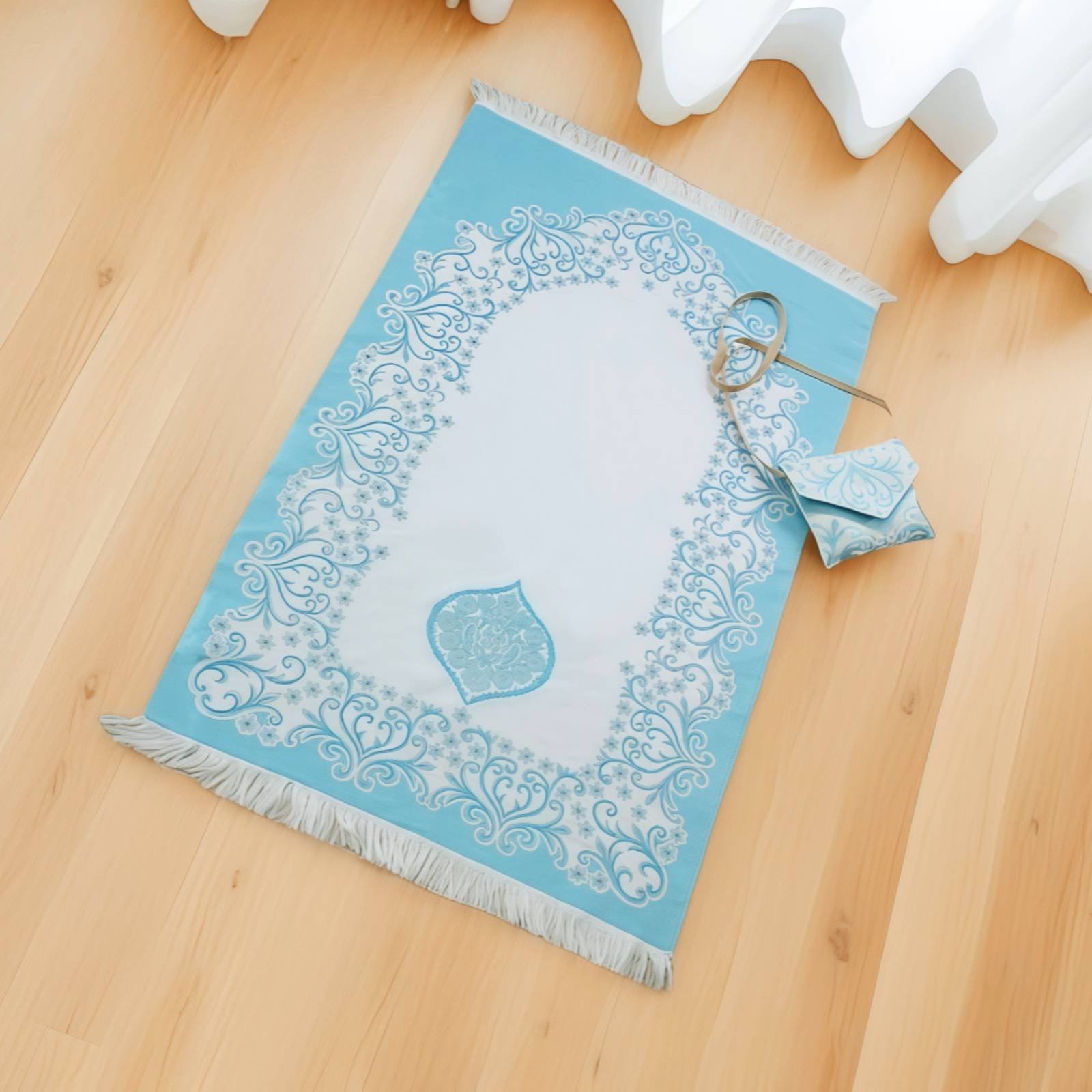 Foldable Prayer Mat Easy to Stow Worship Item Lightweight for Mosque