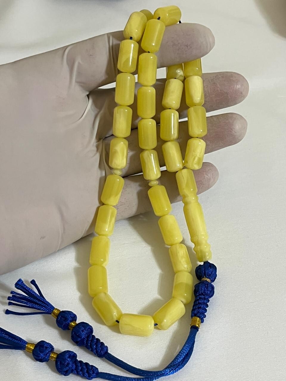 Natural Baltic Amber Flour Poland Rosary 33 سبحة تراب كهرب بولوني تراب كهرمان