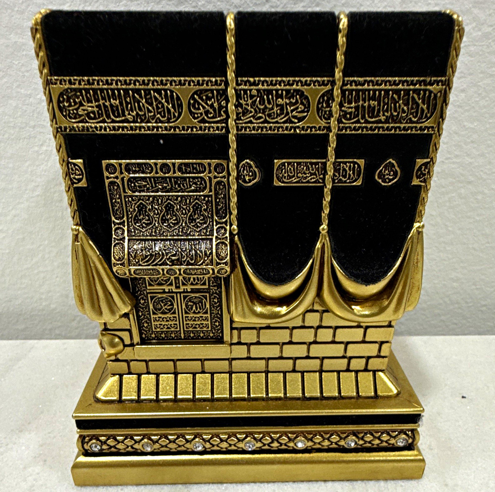 Kaaba Black & Gold Islamic Decor Collectible Decorative Figurine